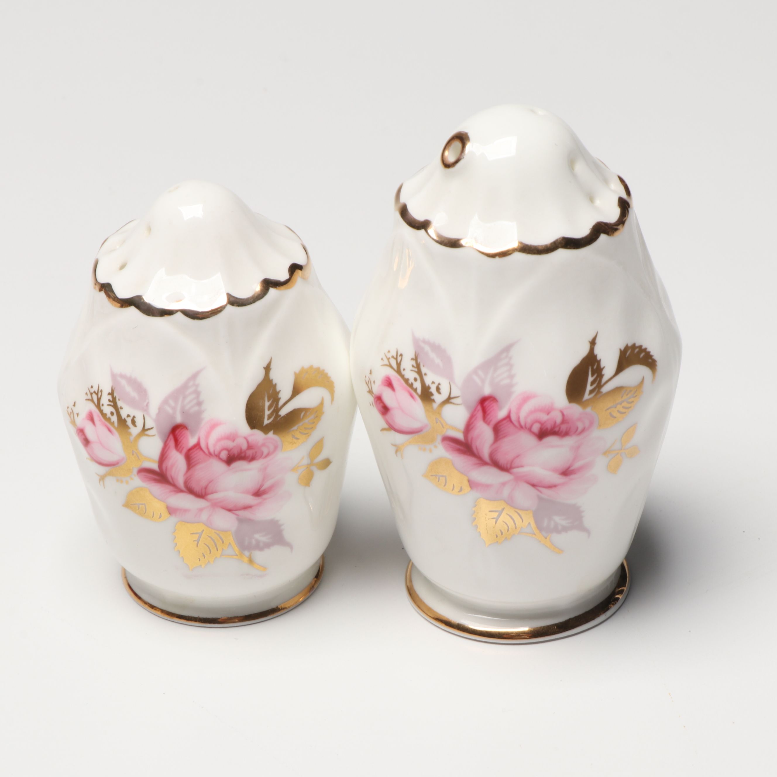 DeVilbiss Hand-Painted Perfume Bottle with Porcelain and Other Table Accessories