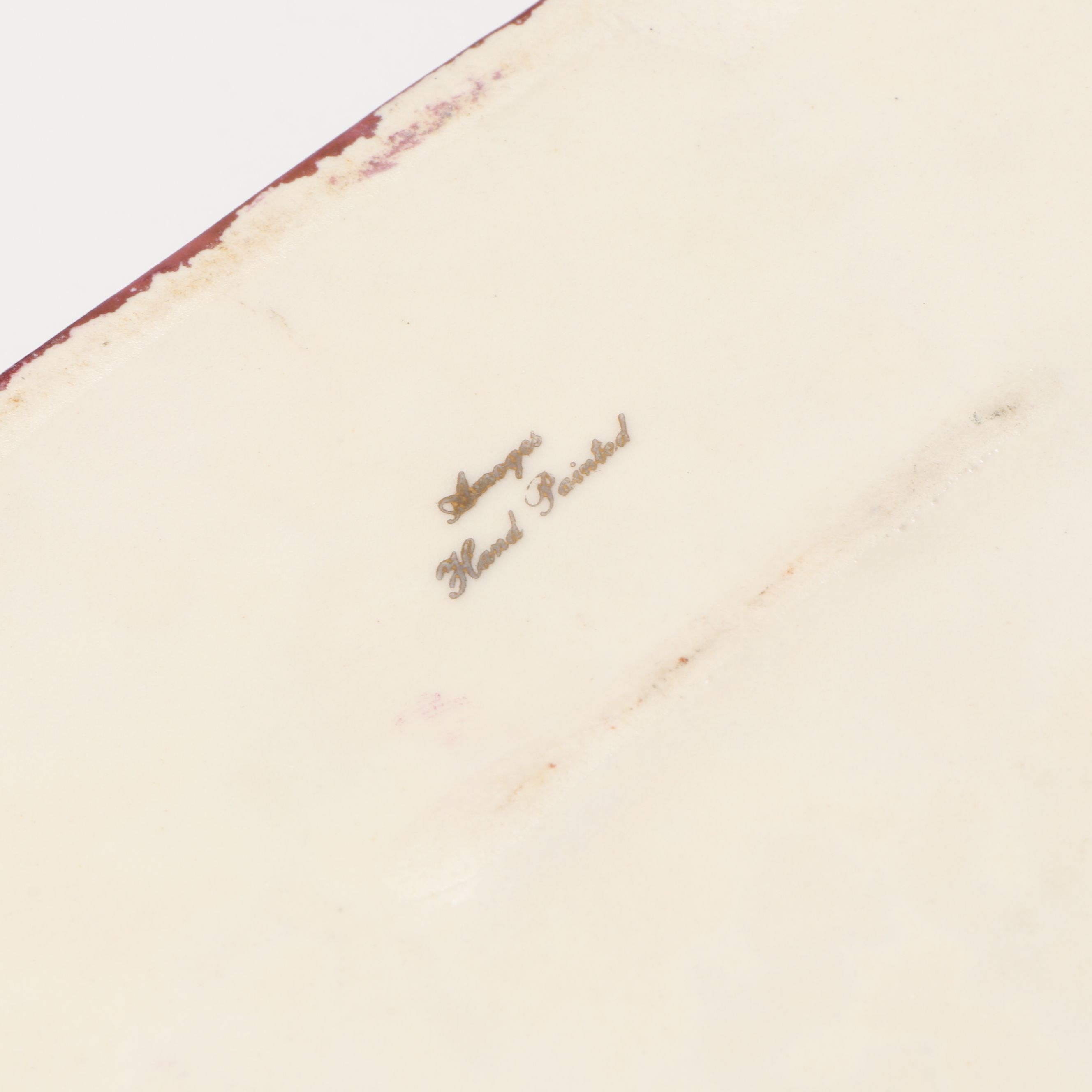 DeVilbiss Hand-Painted Perfume Bottle with Porcelain and Other Table Accessories