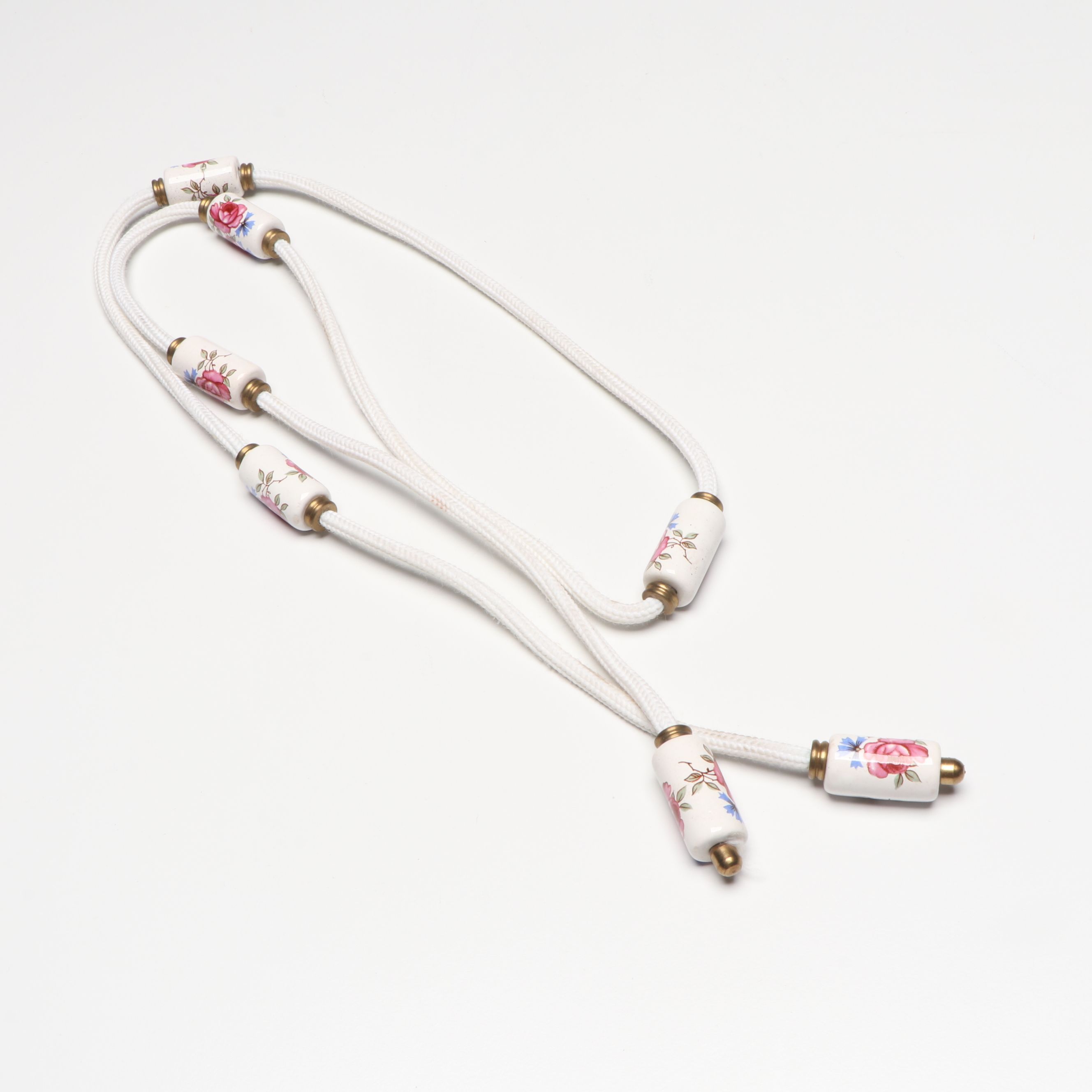 DeVilbiss Hand-Painted Perfume Bottle with Porcelain and Other Table Accessories