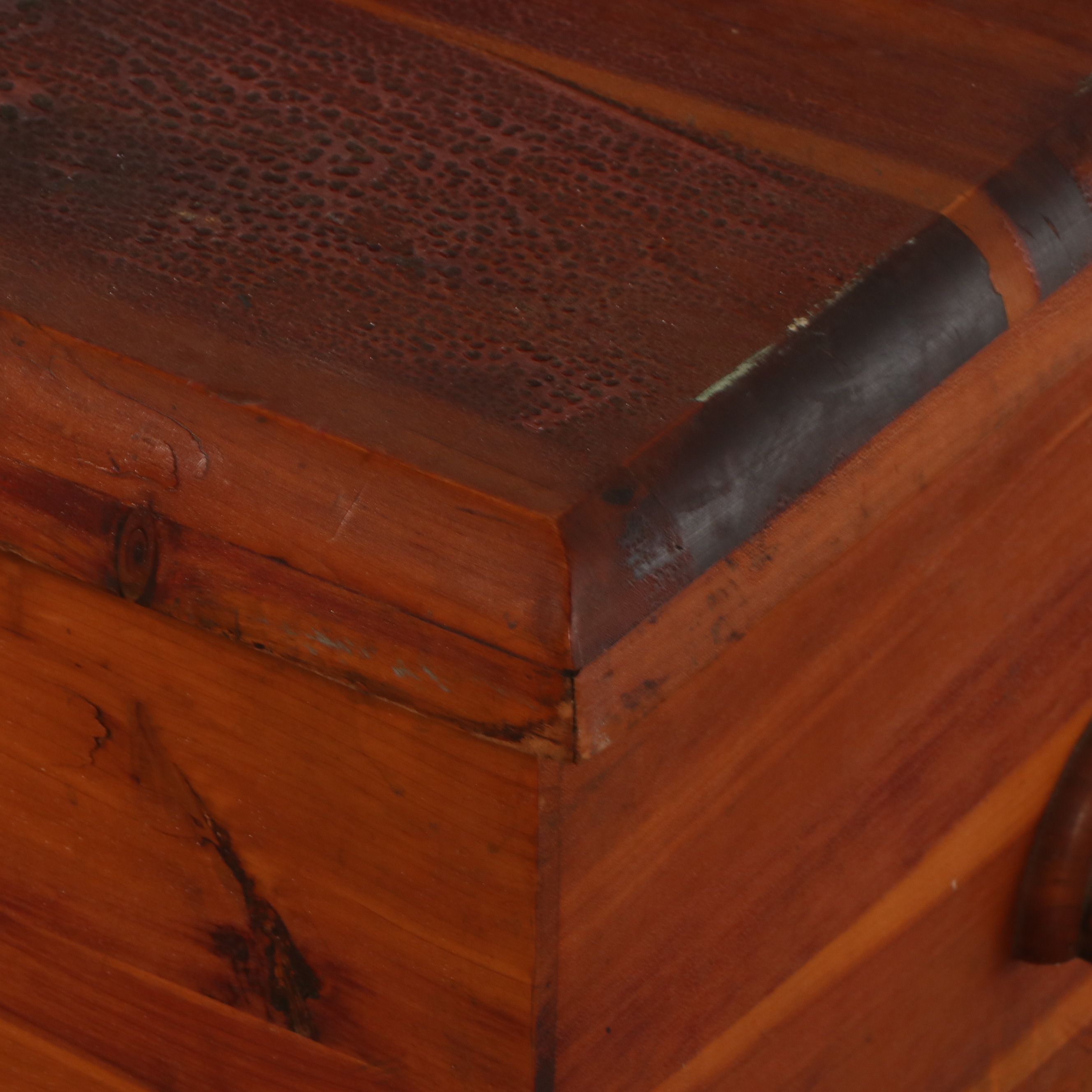 Acme Chest Art Deco Style Cedar Trunk on Wheels