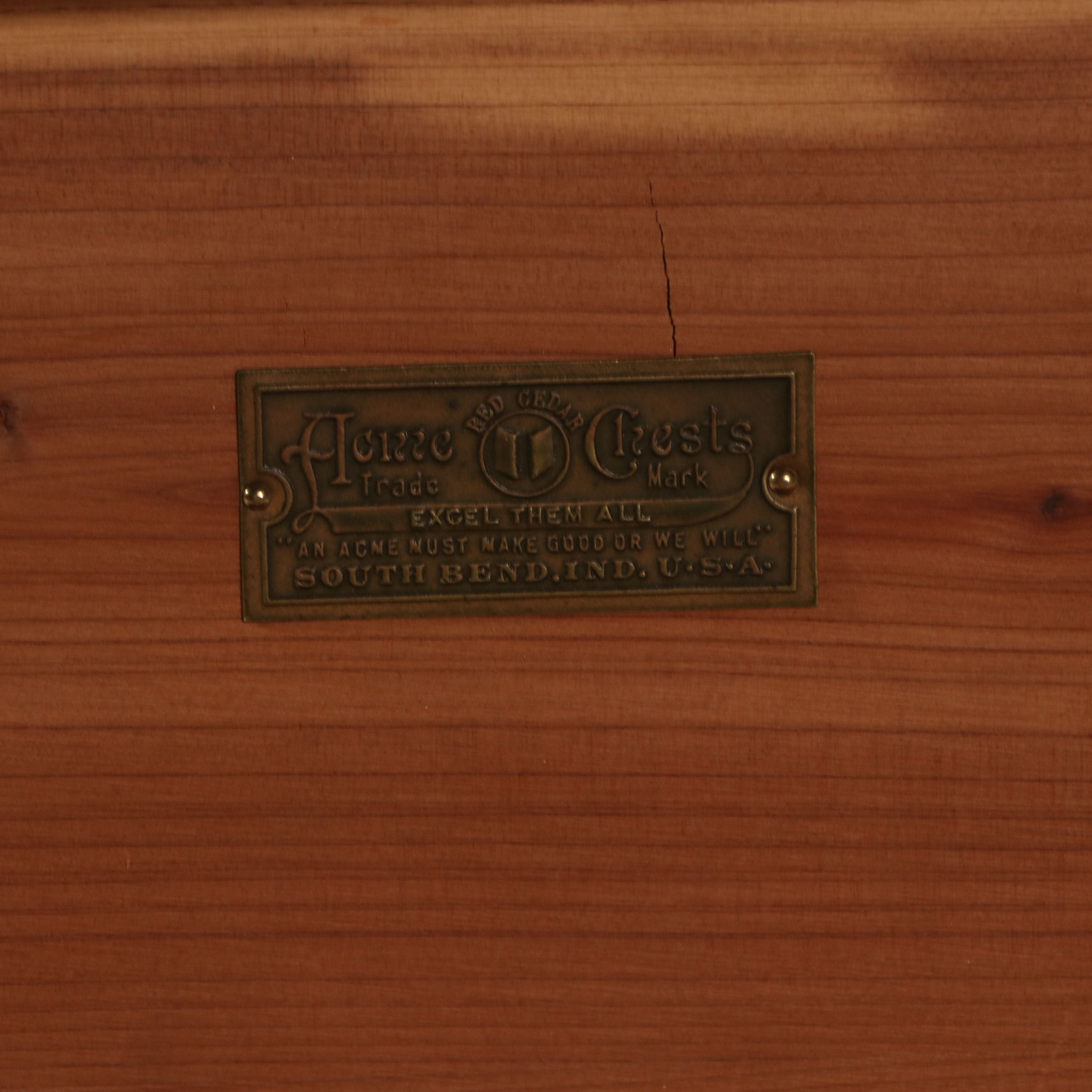 Acme Chest Art Deco Style Cedar Trunk on Wheels