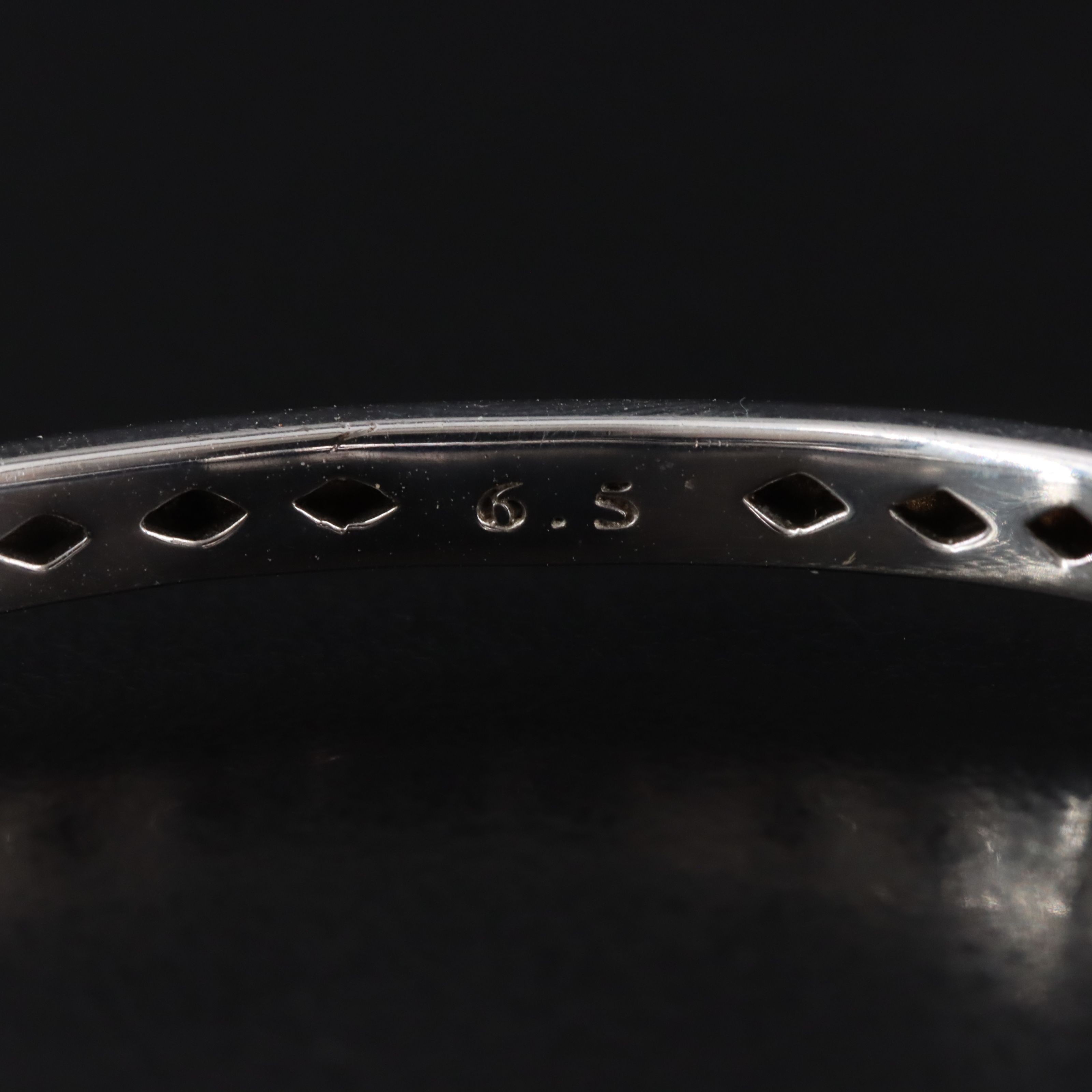 Sterling Blue and White Sapphire Hinged Bangle Bracelet