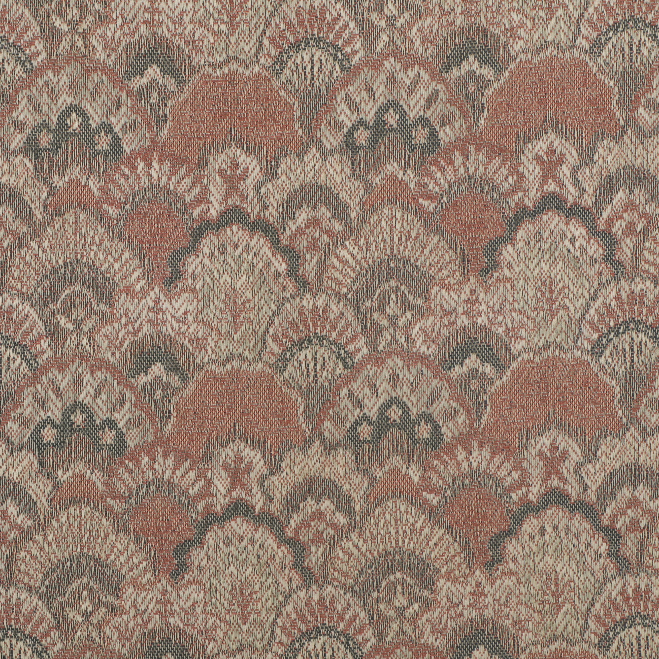 Jacobean Revival Style Upholstered Walnut Finish Armchair