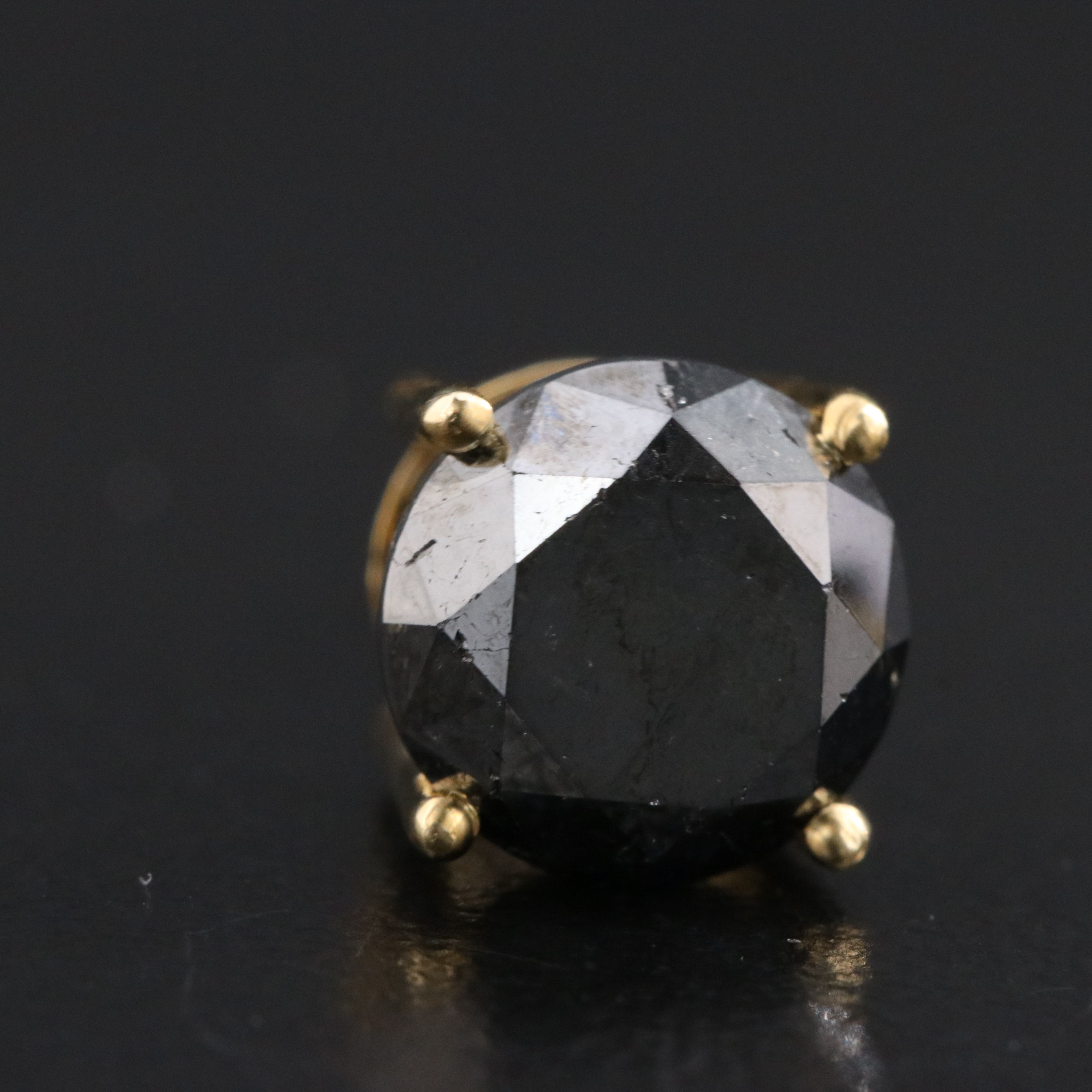 14K 5.28 CTW Fancy Black Diamond Earrings