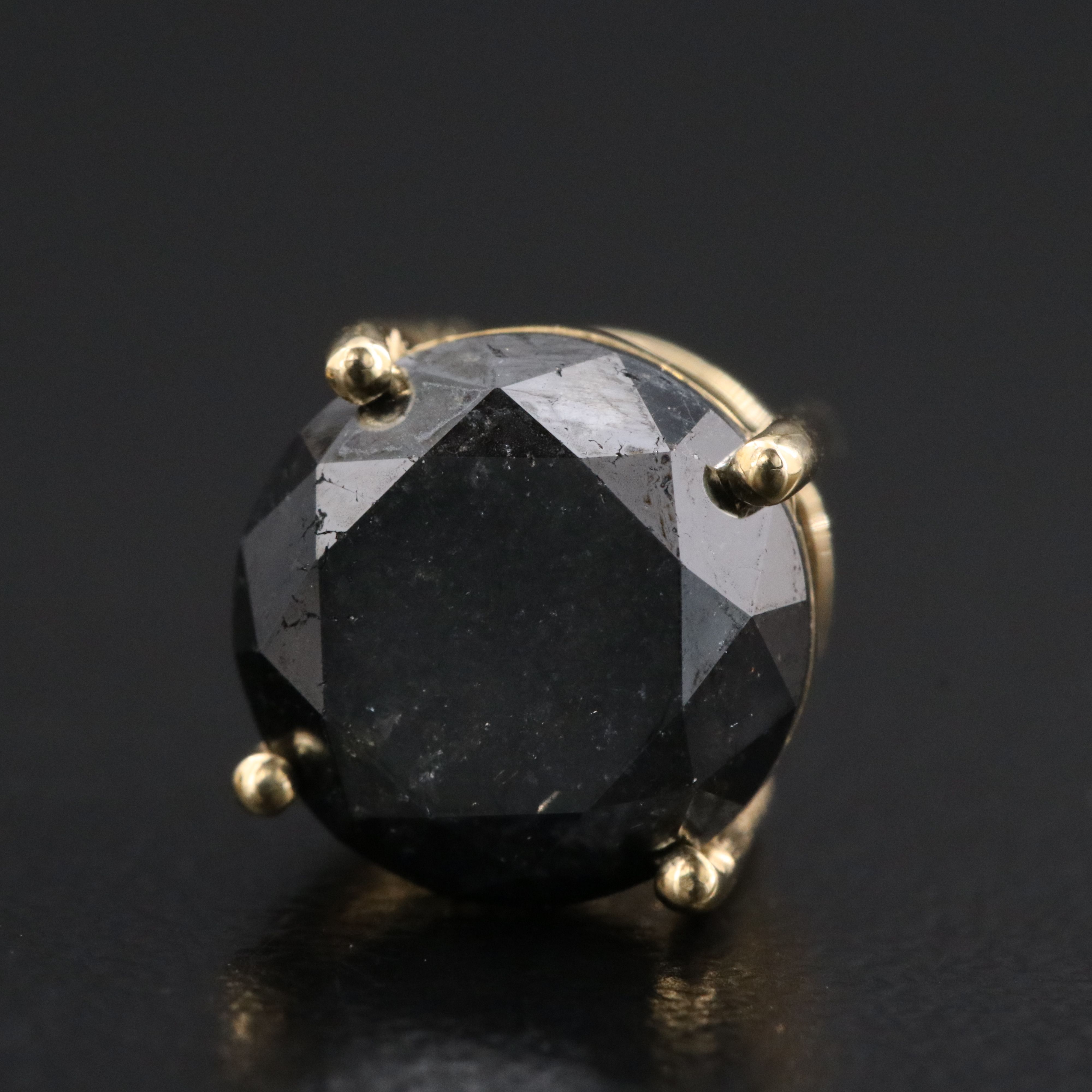 14K 5.28 CTW Fancy Black Diamond Earrings