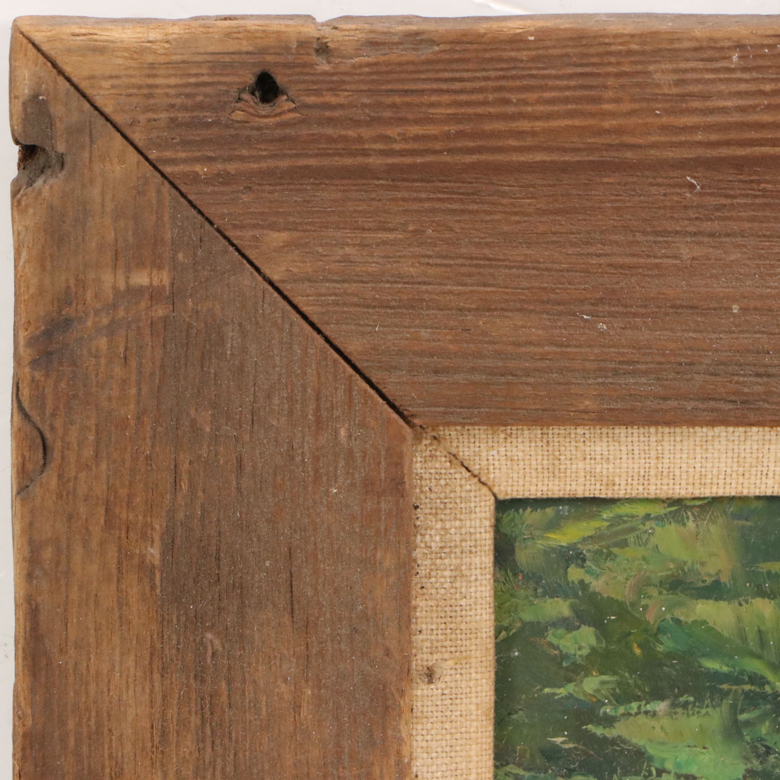 Susan Grisell Impressionistic Oil Painting of Woodland Landscape, 20th Century