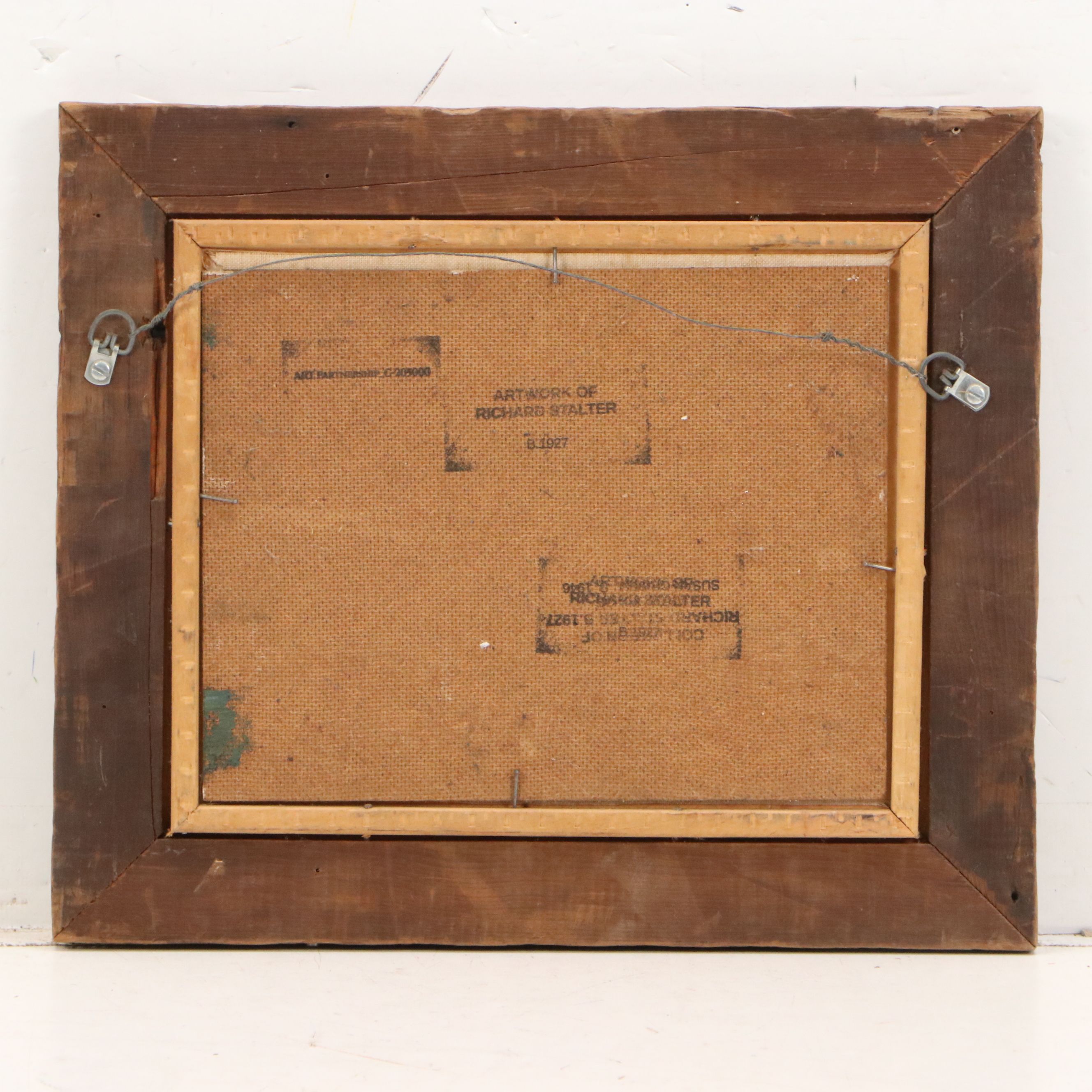 Susan Grisell Impressionistic Oil Painting of Woodland Landscape, 20th Century