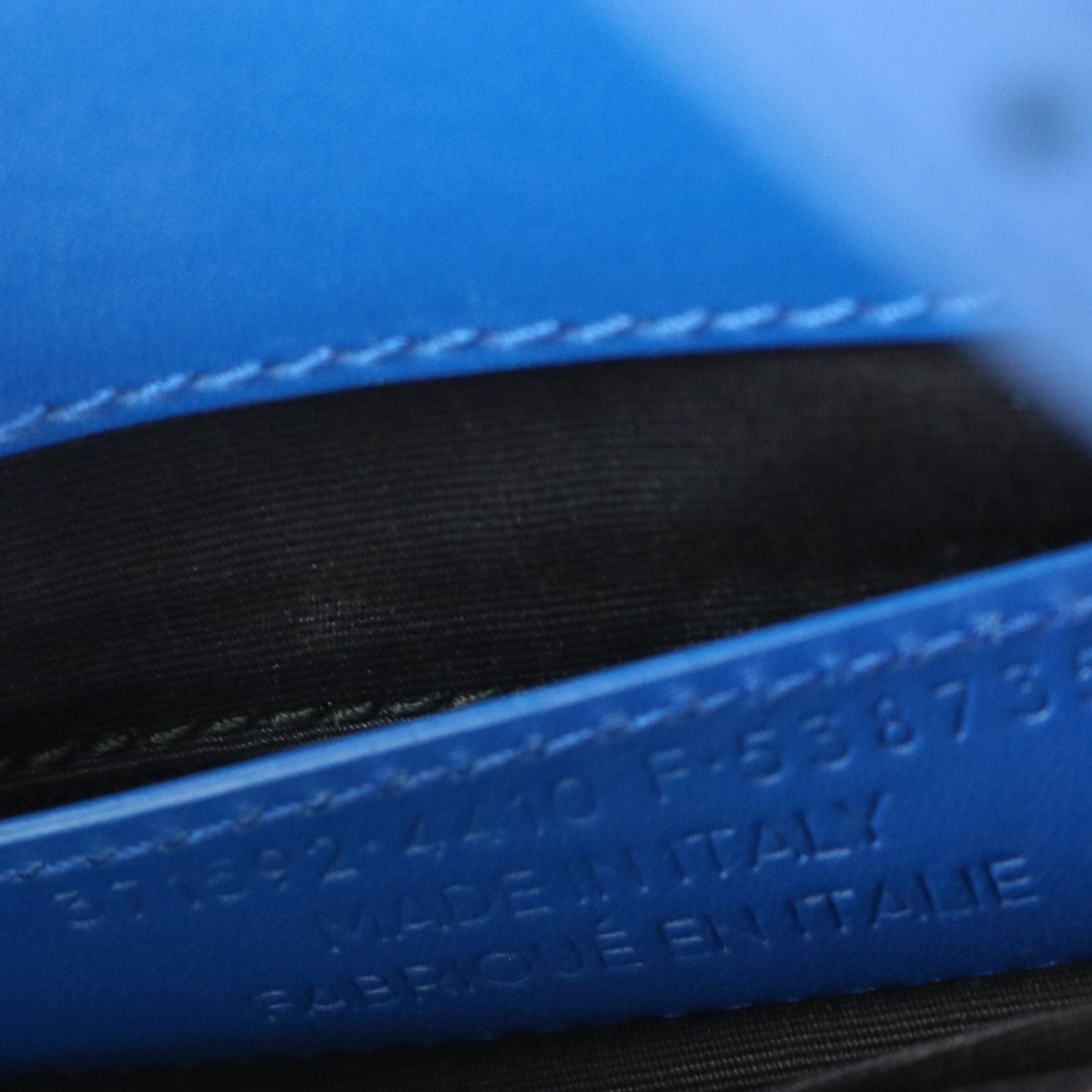 Balenciaga Mini All Afternoon Two-Way Tote in Blue Calfskin Leather