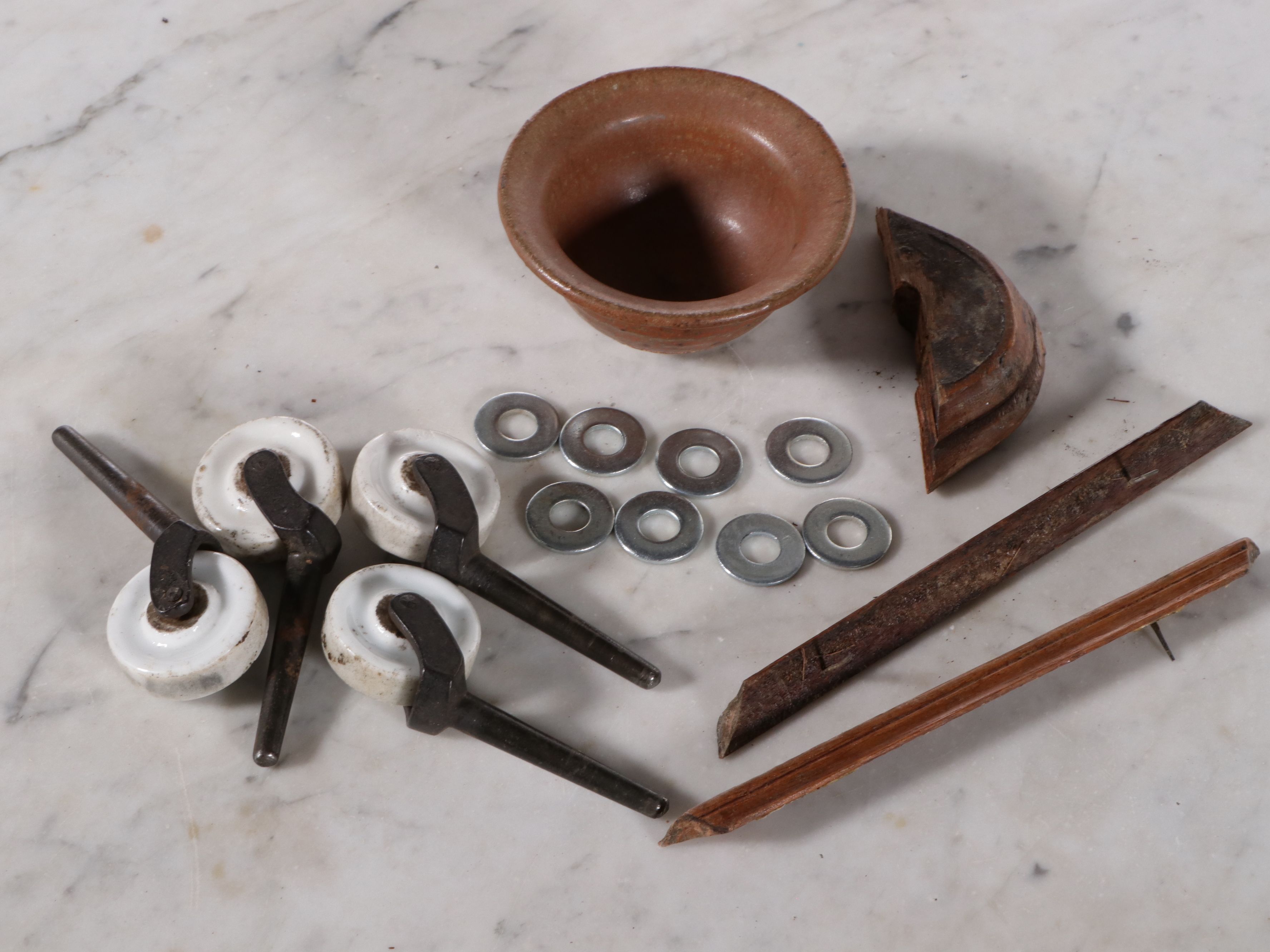 American Victorian Renaissance Revival Style Walnut and Burl Marble Top Dresser