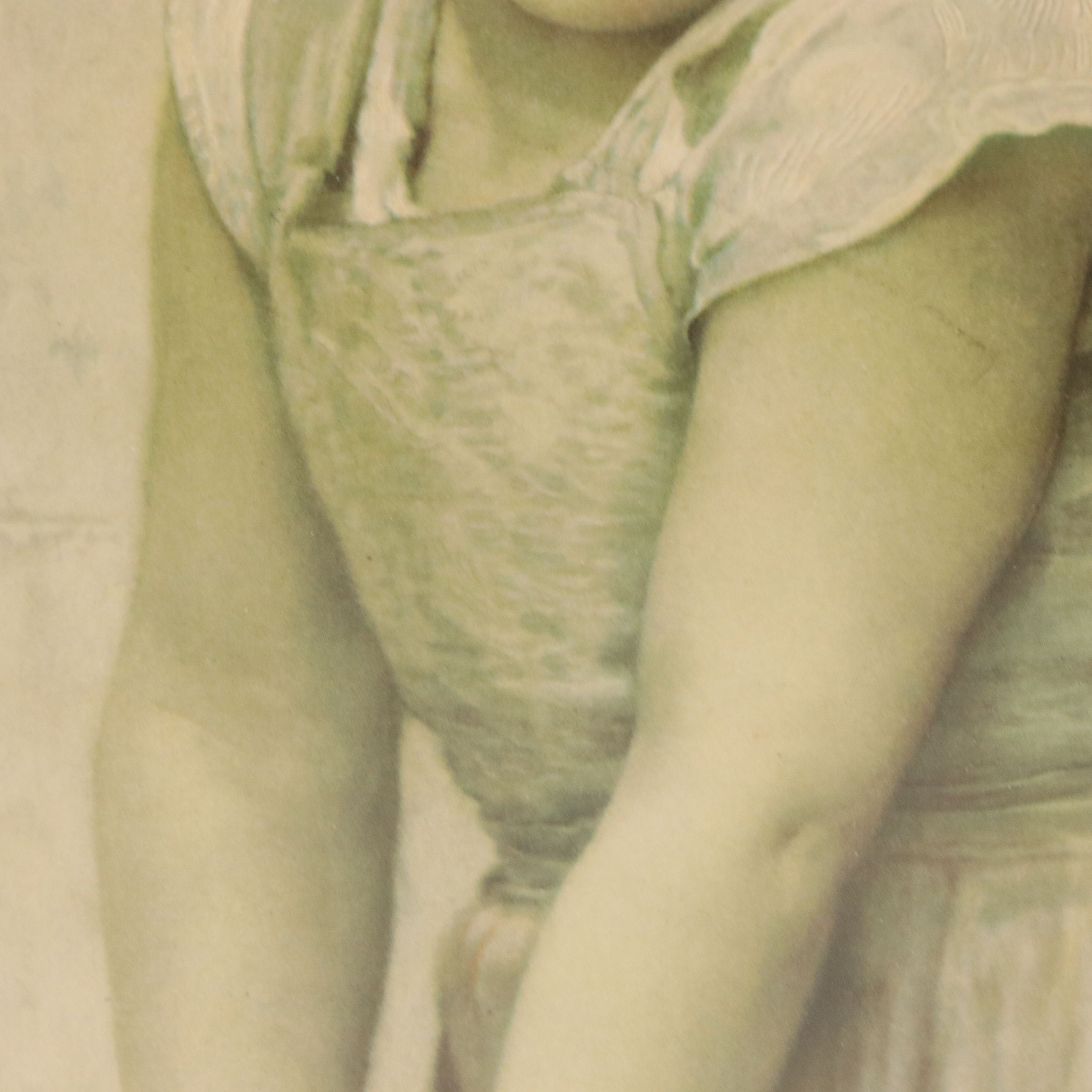 After Bouguereau Offset Lithograph "Yvonne," Mid-Late 20th Century