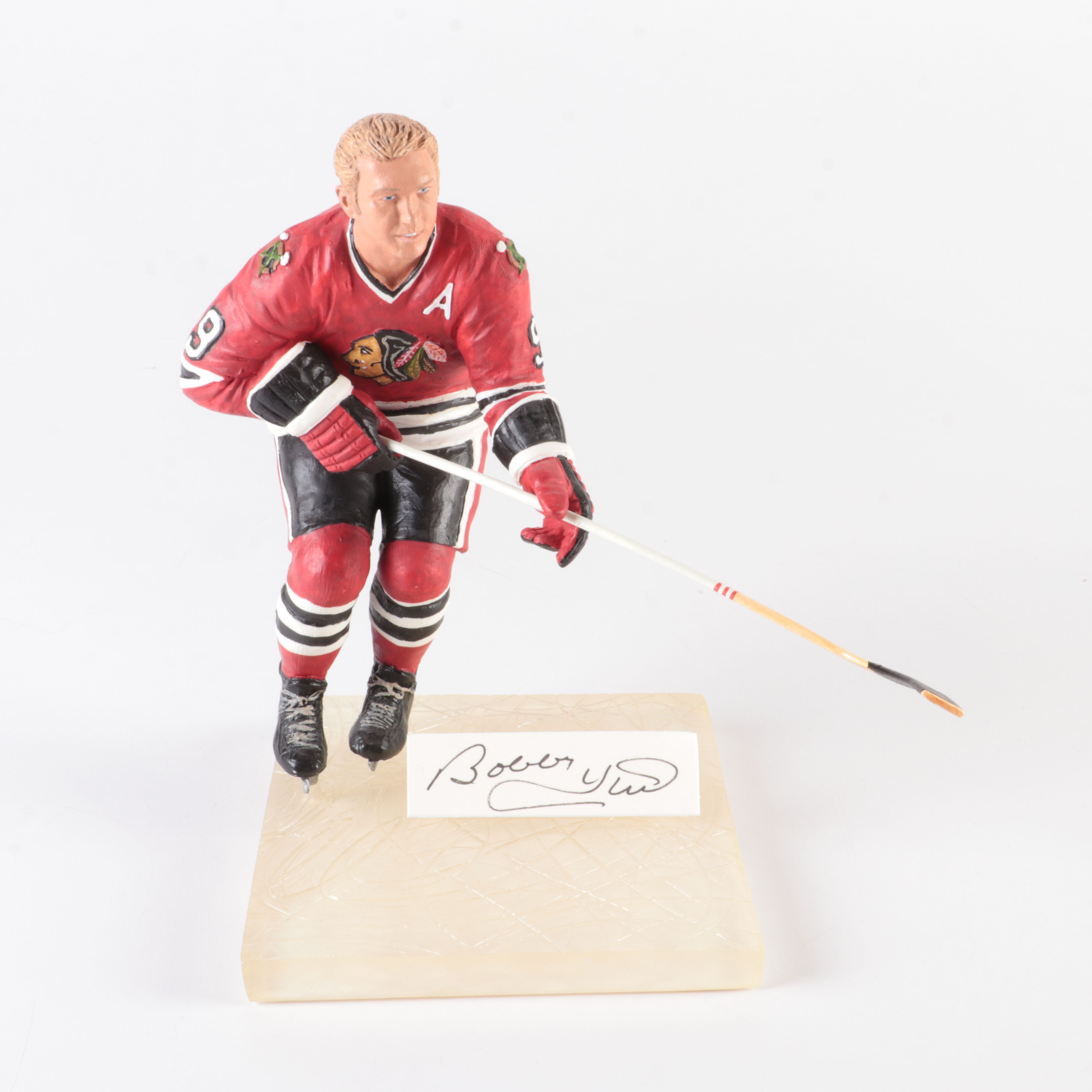 Bobby Hull Statue Display with Signature and COA, Gartlan