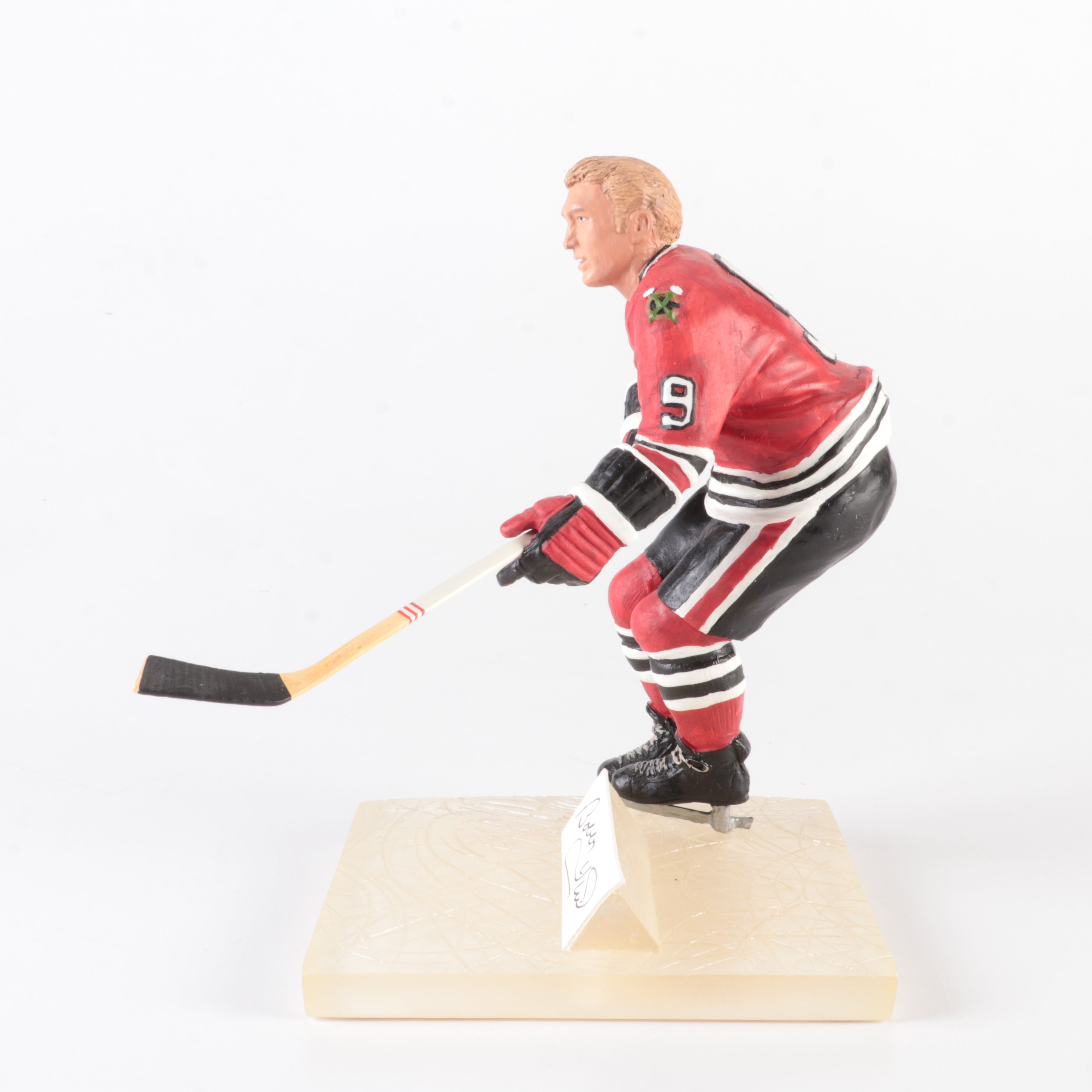 Bobby Hull Statue Display with Signature and COA, Gartlan