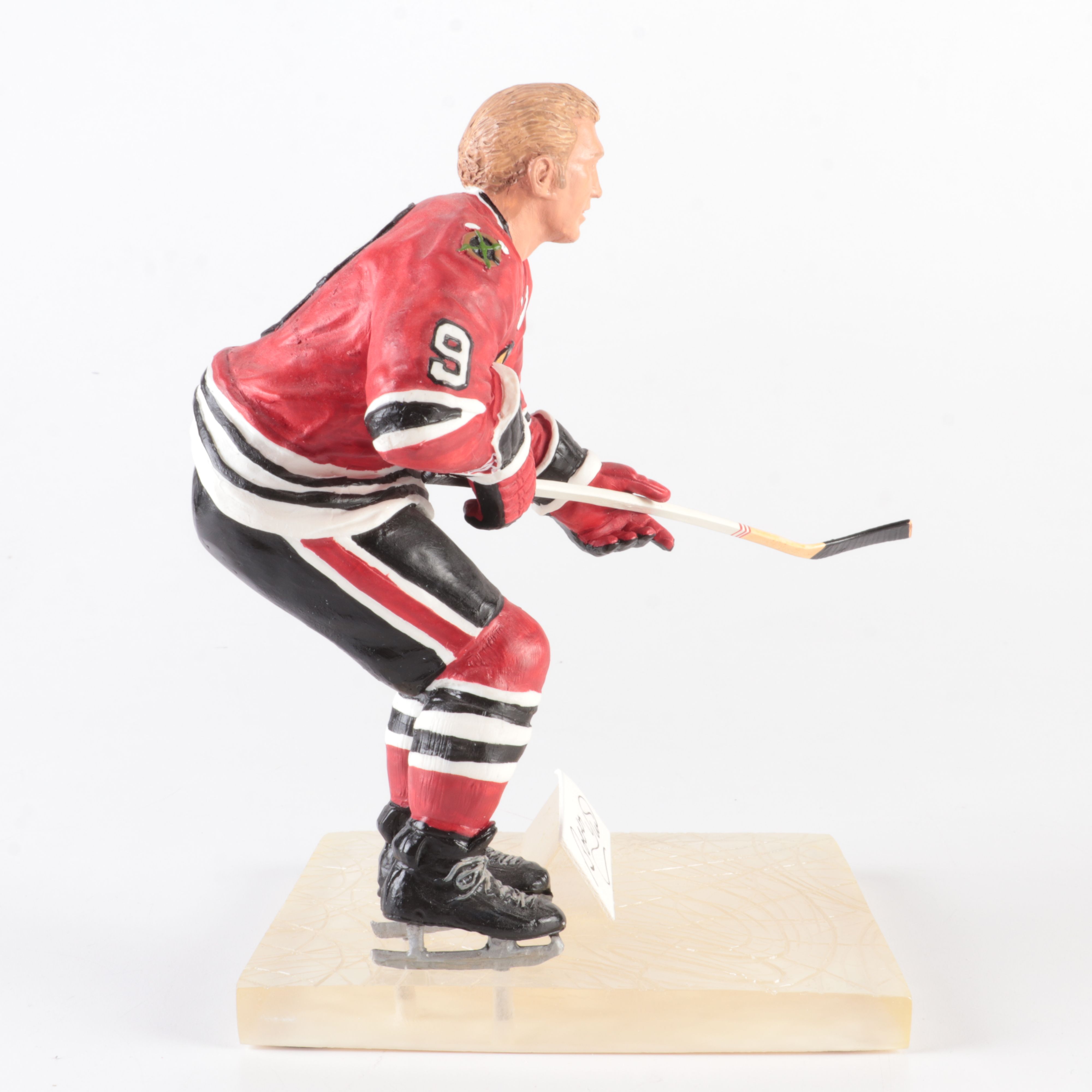 Bobby Hull Statue Display with Signature and COA, Gartlan