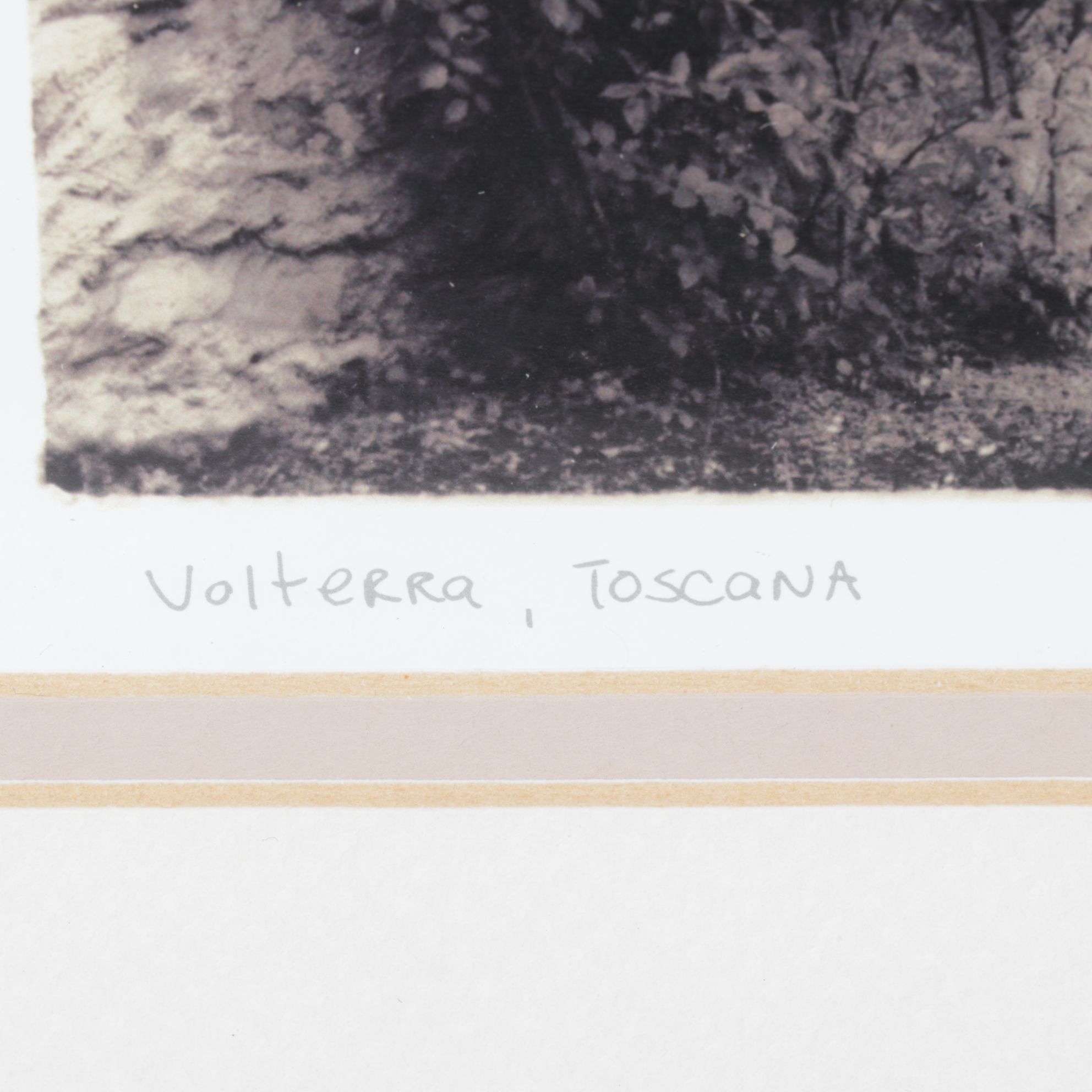 Sepia Toned Giclée After Alan Blaustein "Volterra, Toscana," Late 20th Century