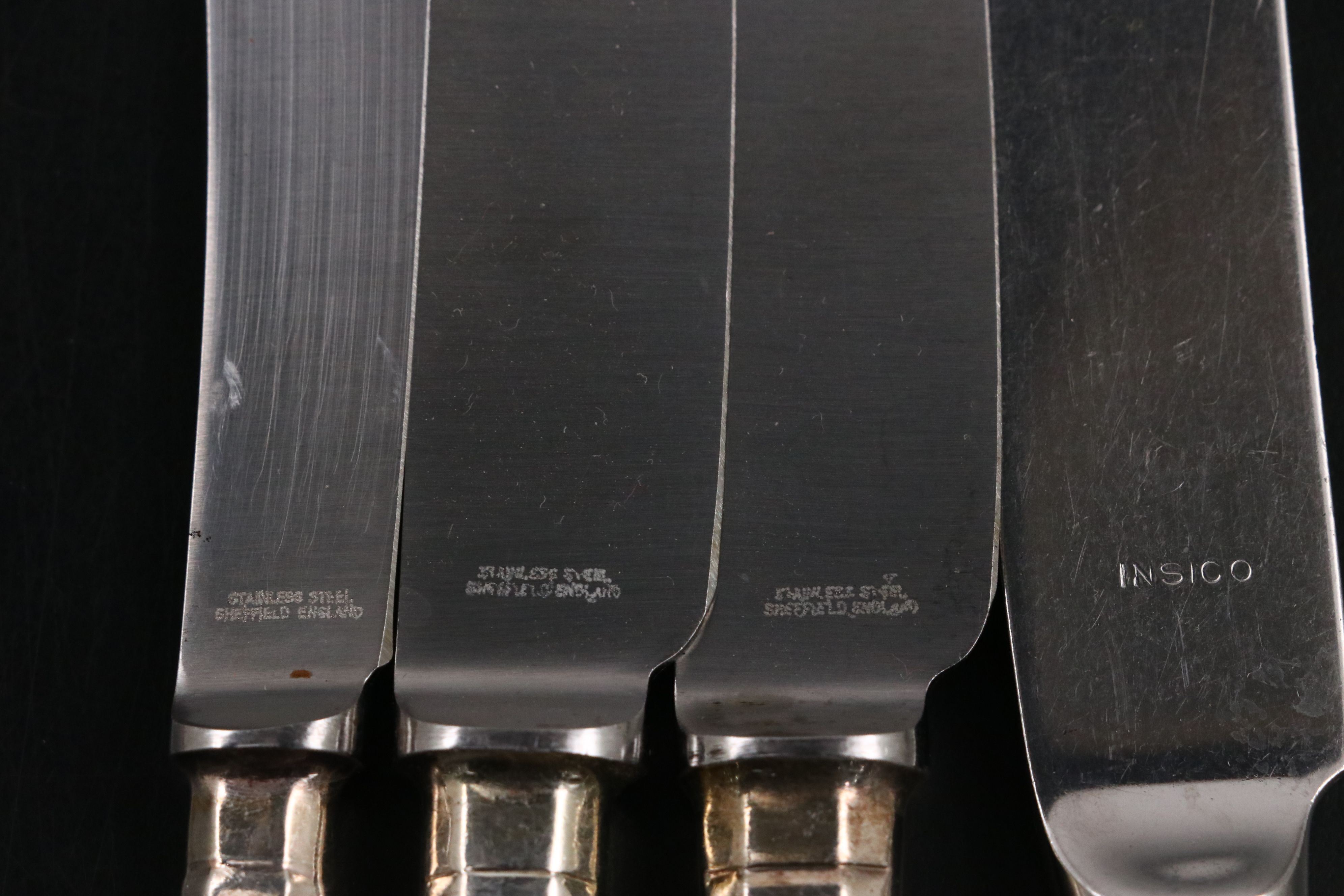 Cooper Brothers English Silver Plate "Kings" Handled Flatware Service