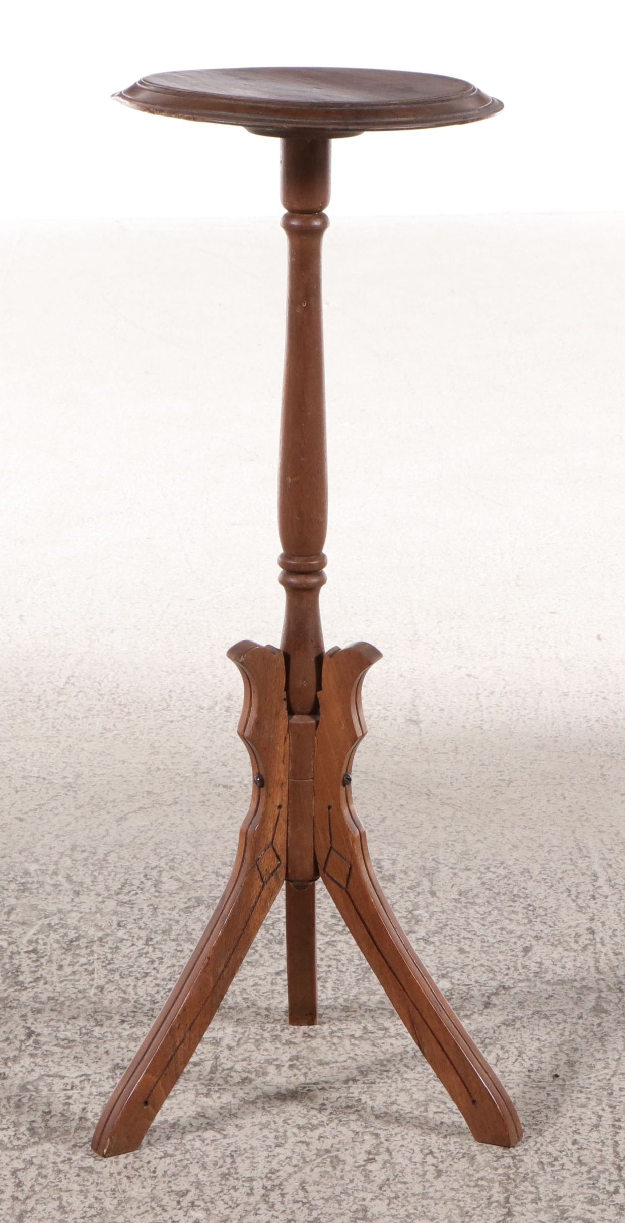 American Eastlake Style Incised Wood Plant Stand