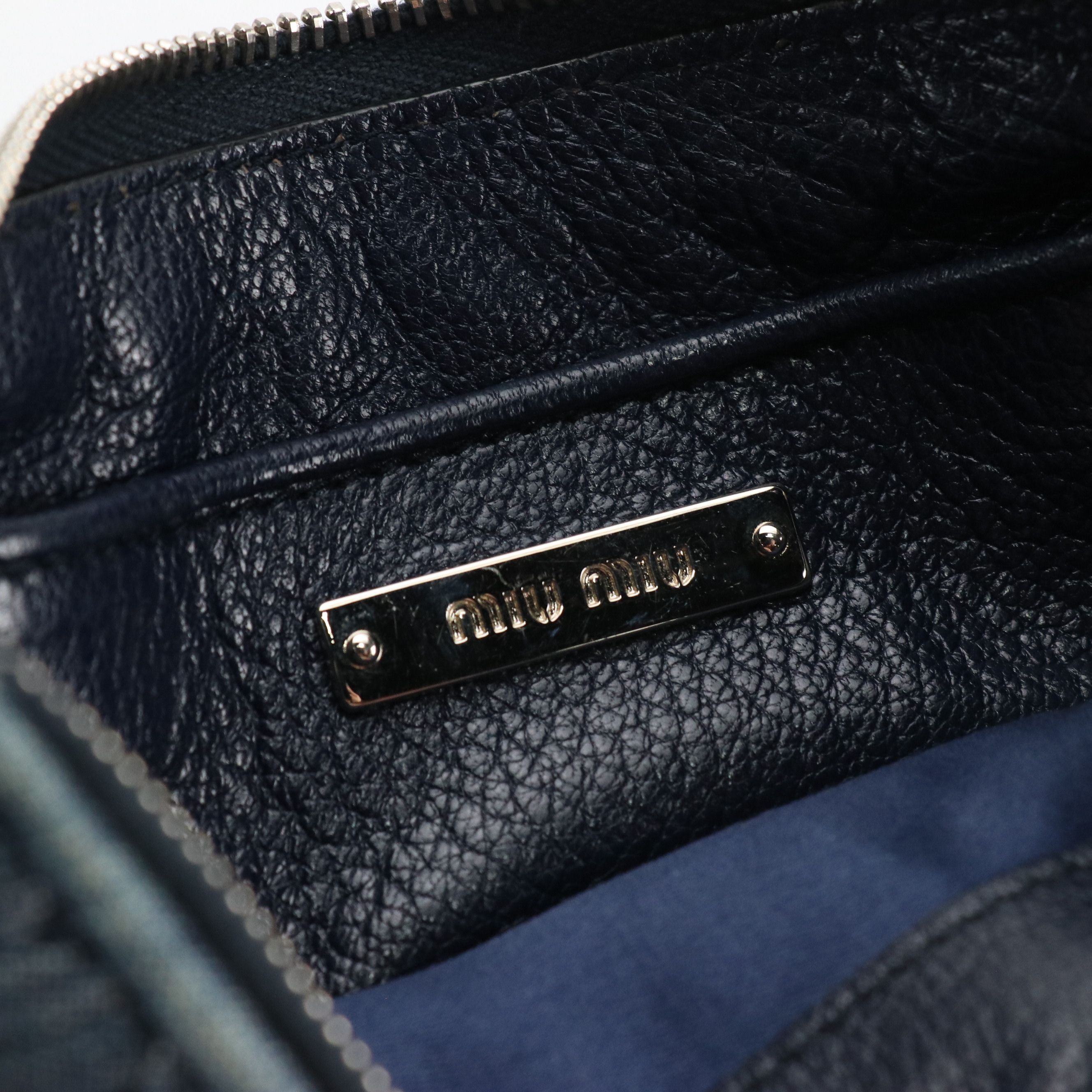 Miu Miu Denim Crystal Crossbody Bag