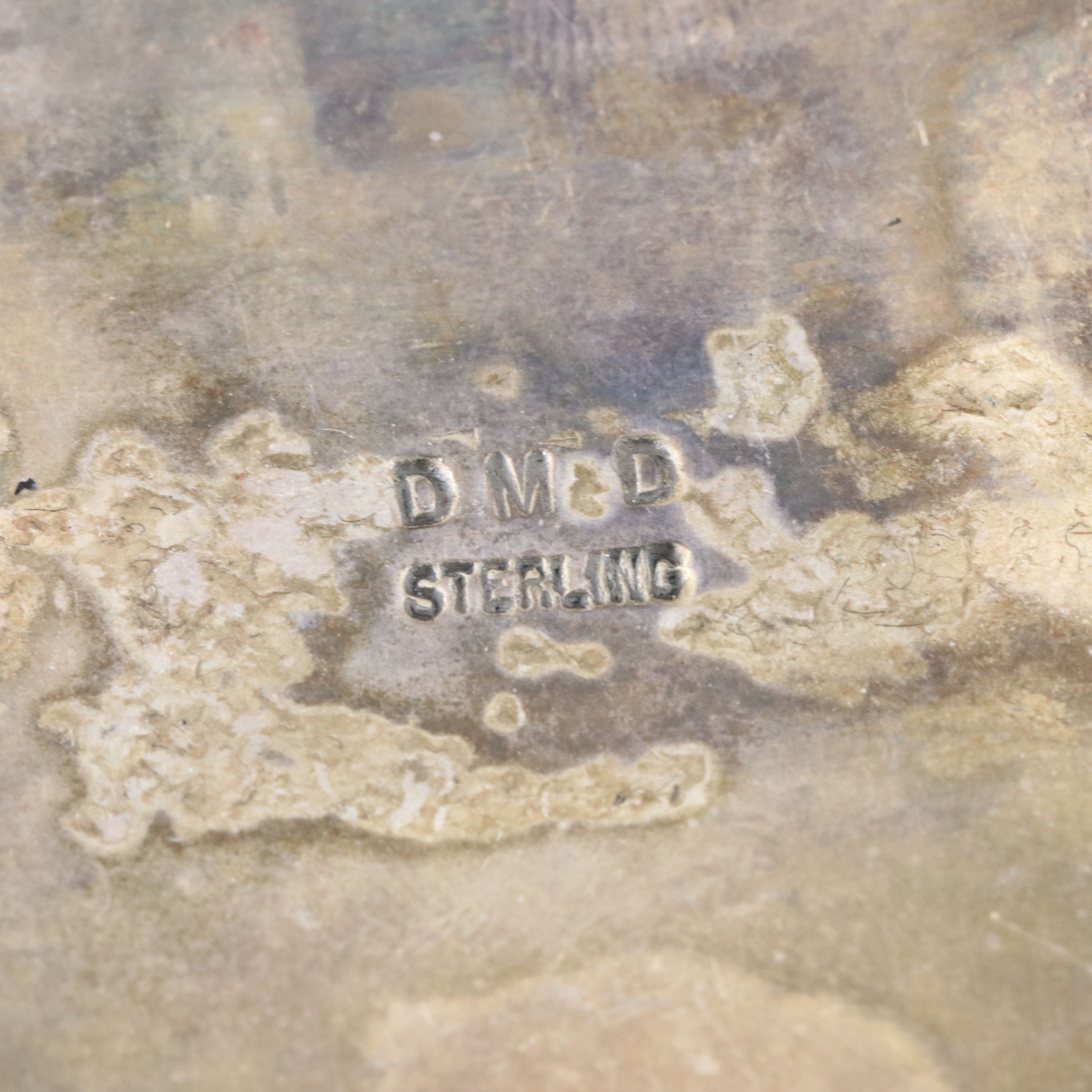 Artist Signed Sterling Spiny Oyster Pendant