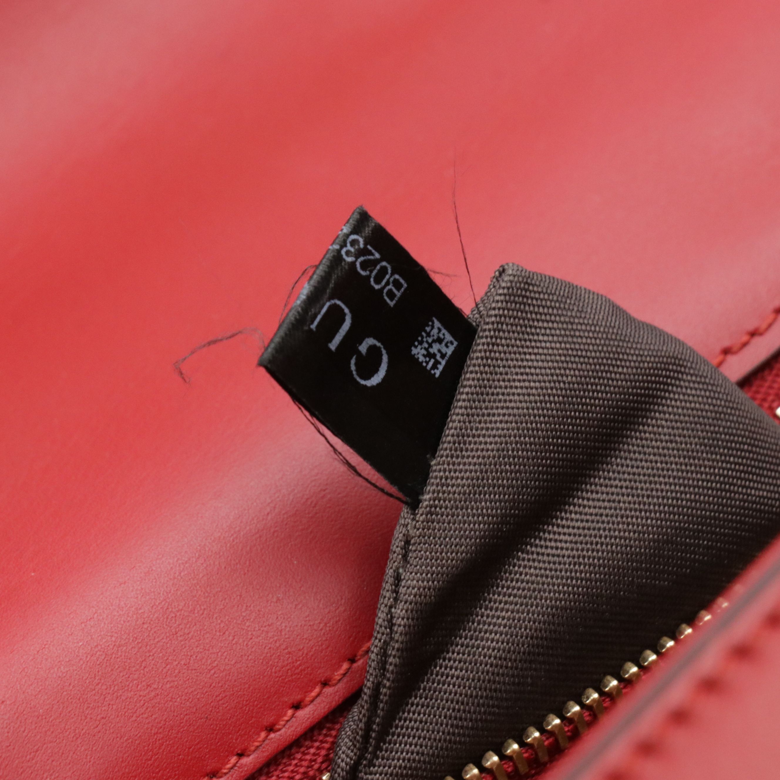 Gucci Medium Sylvie Shoulder Bag in Web Striped Red Calfskin Leather