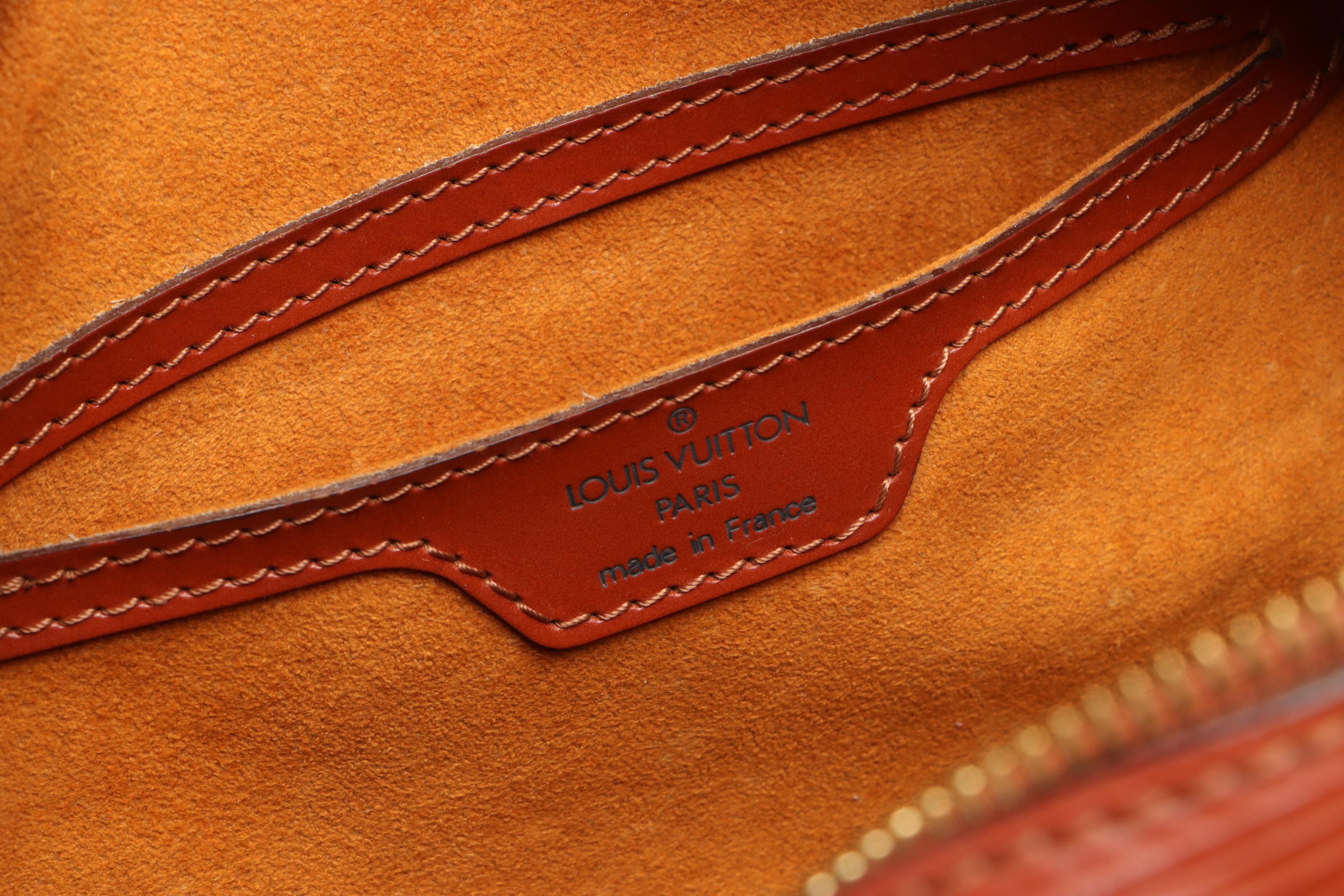 Louis Vuitton Soufflot Bag and Mini Papillon Pochette in Epi Leather