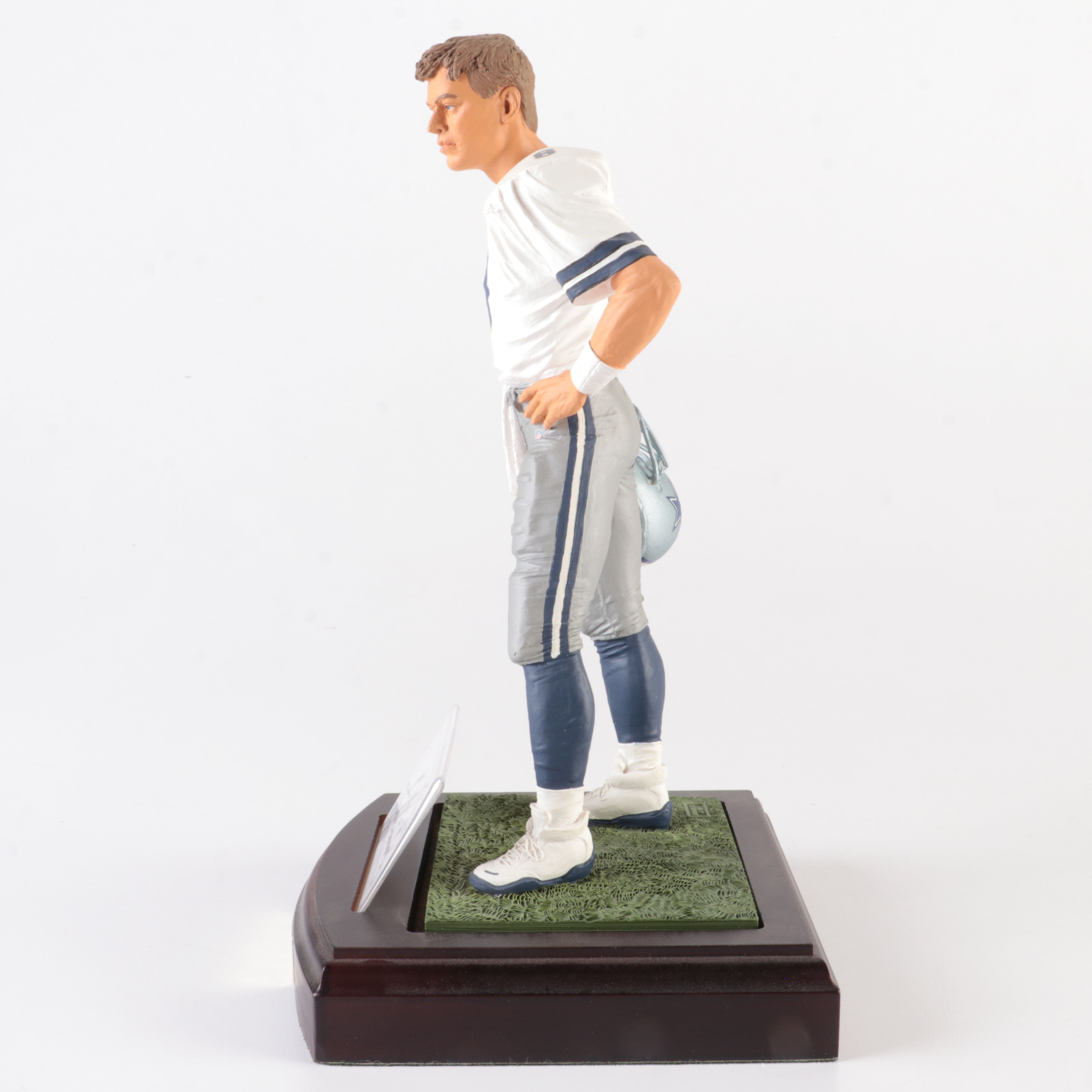Troy Aikman Statue Display with Signature and COA, The Art of Sport