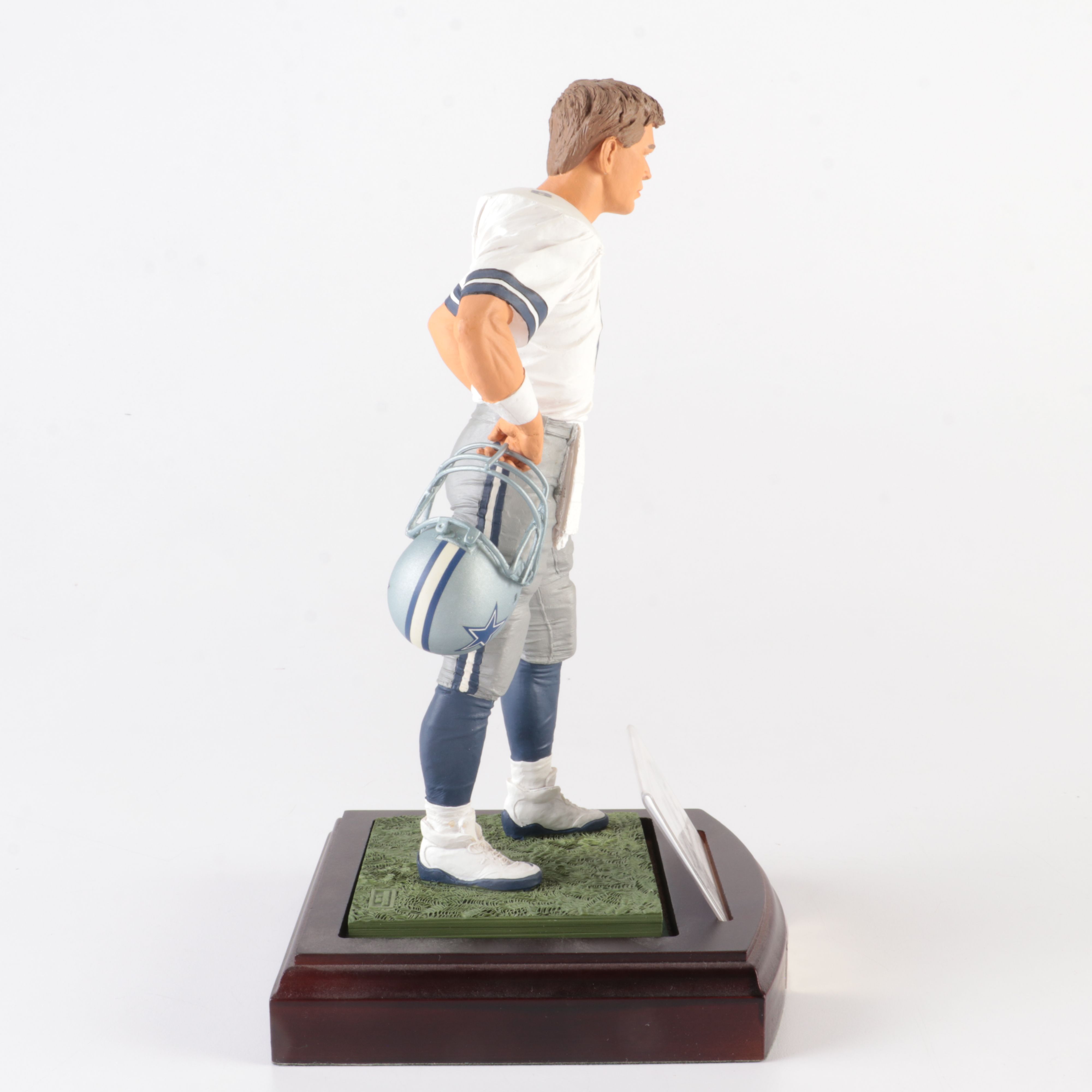 Troy Aikman Statue Display with Signature and COA, The Art of Sport
