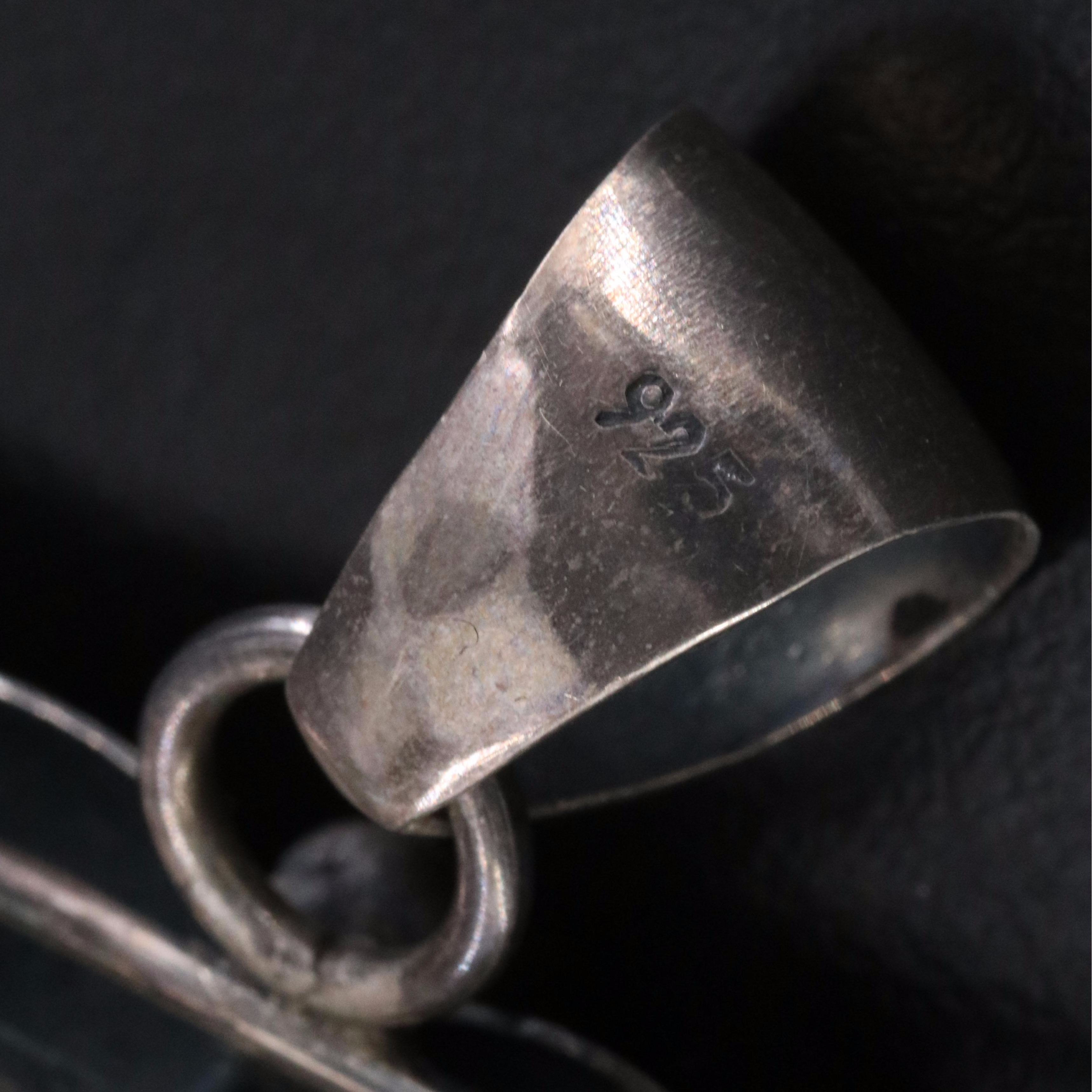 Vintage Sterling Turquoise Pendant