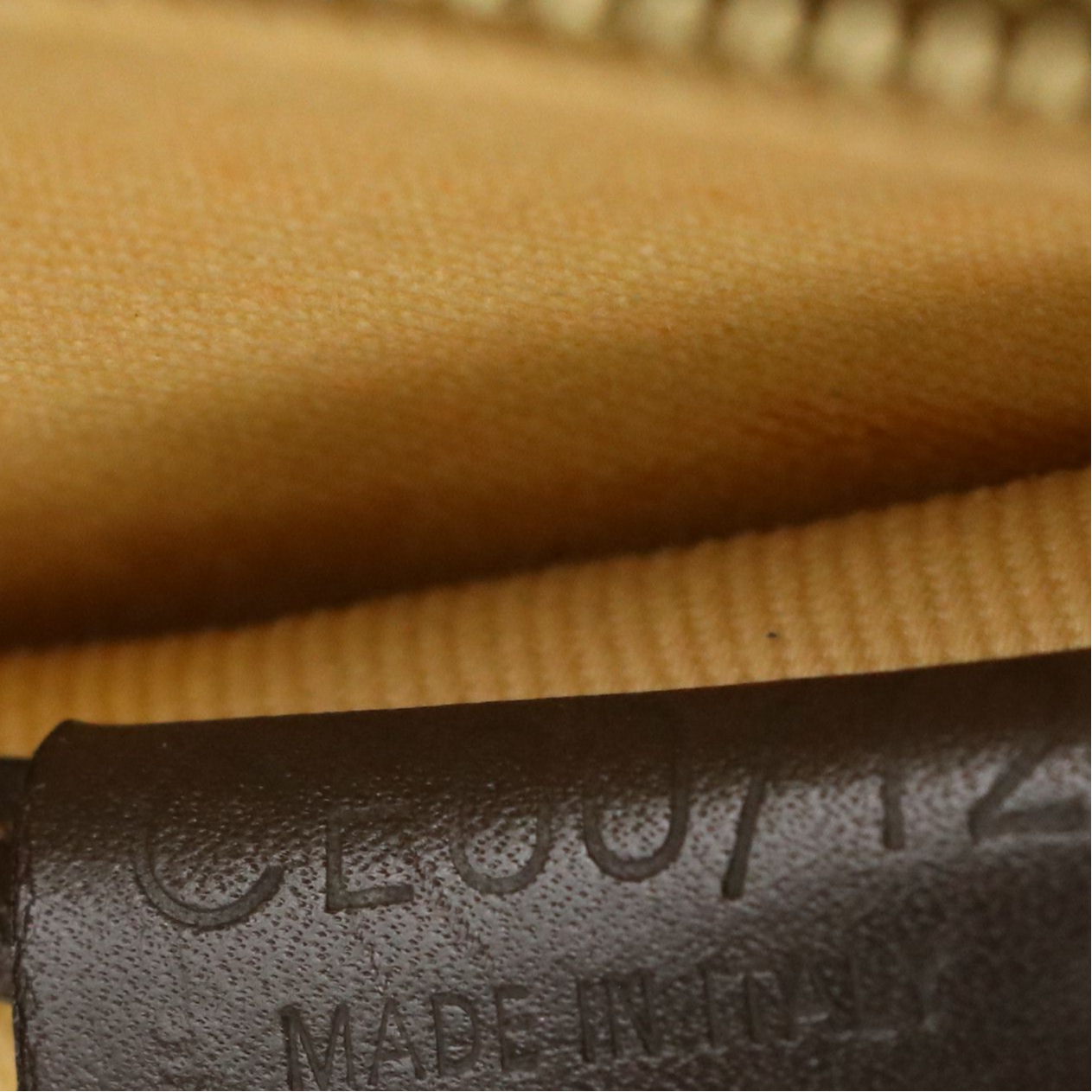 Celine Tote in Brown C Macadam Canvas and Leather Trim