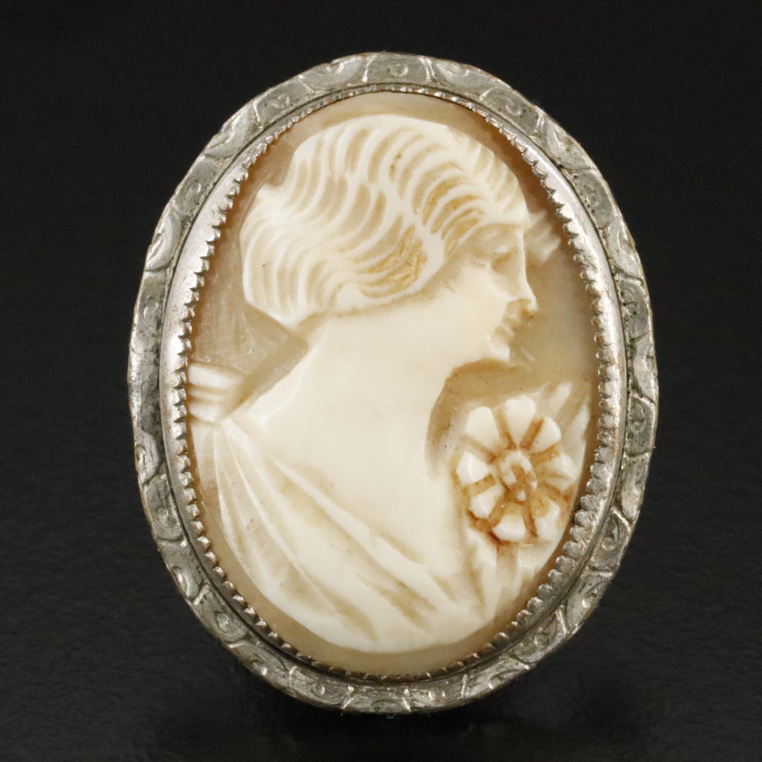 Vintage Cameo Converter Pin