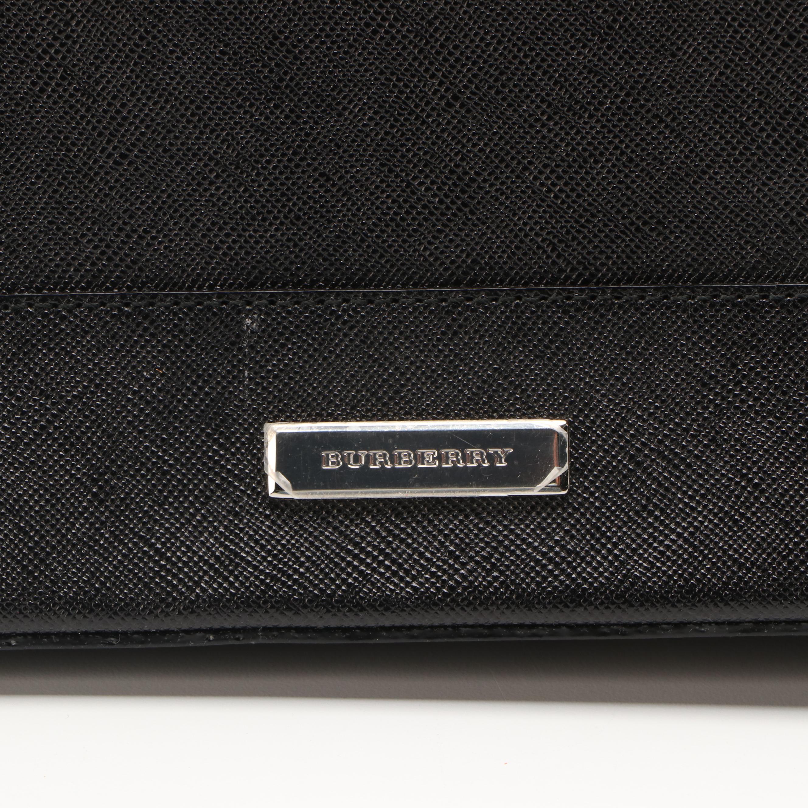 Burberry Tote Bag in Black Saffiano Leather