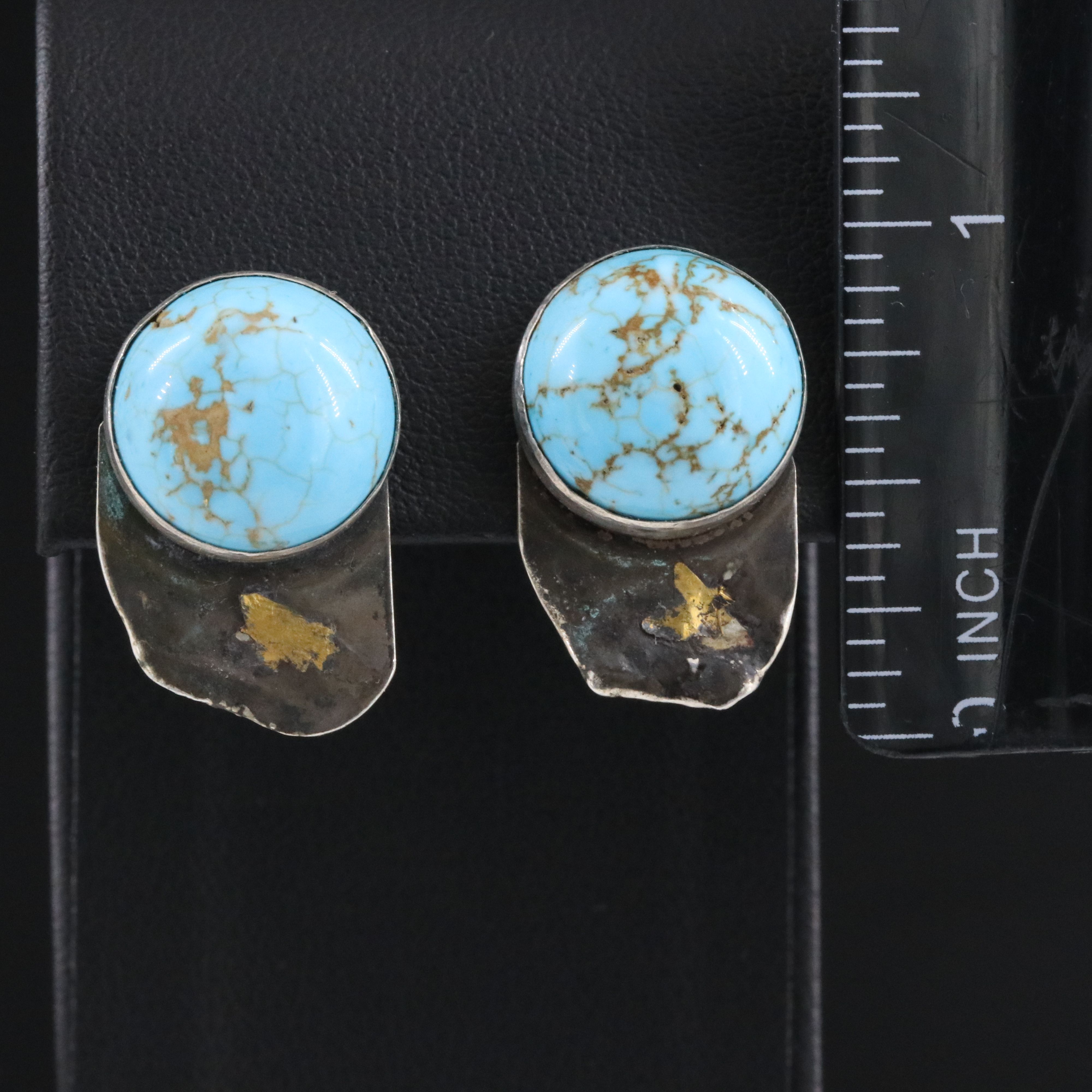 900 Silver Magnesite Earrings