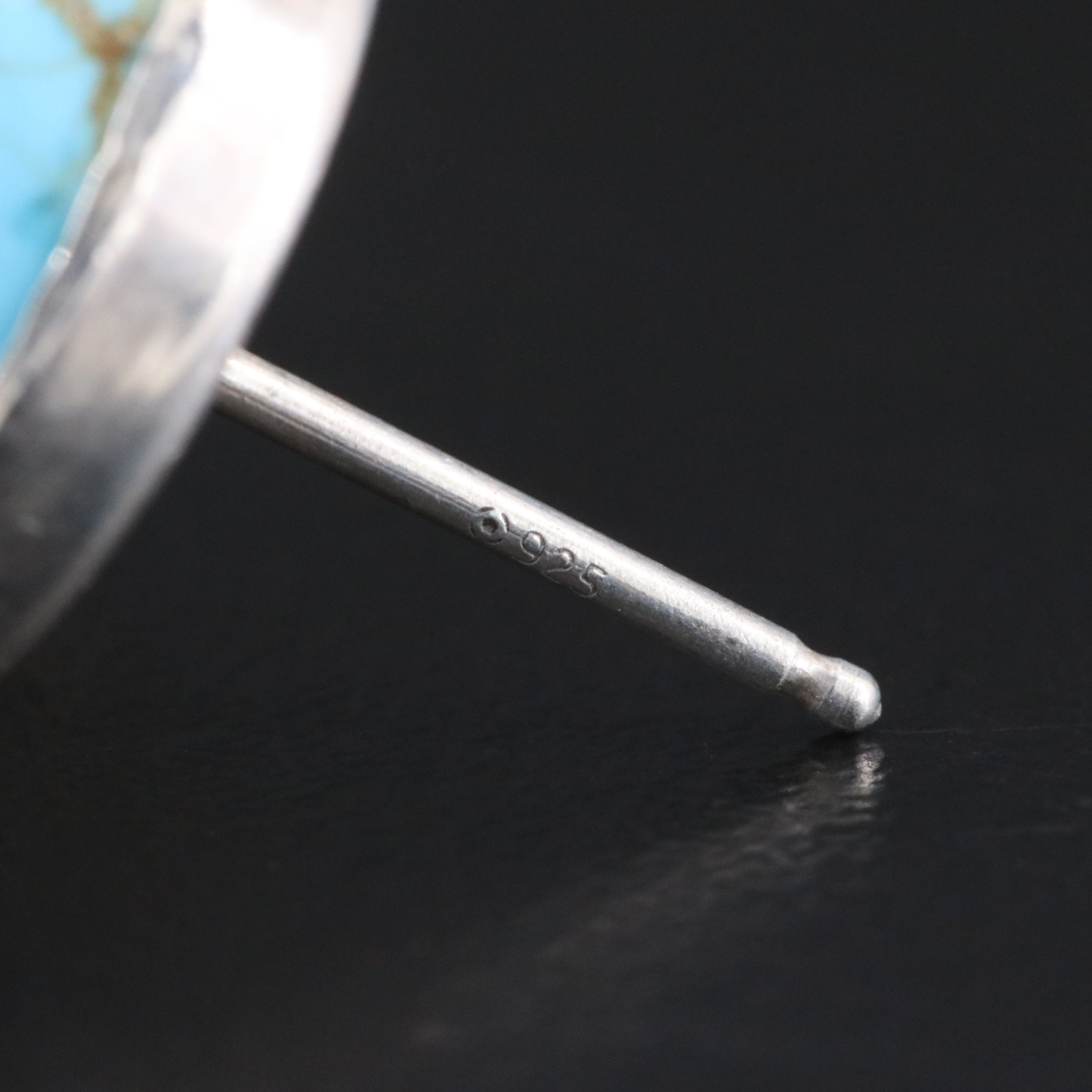 900 Silver Magnesite Earrings