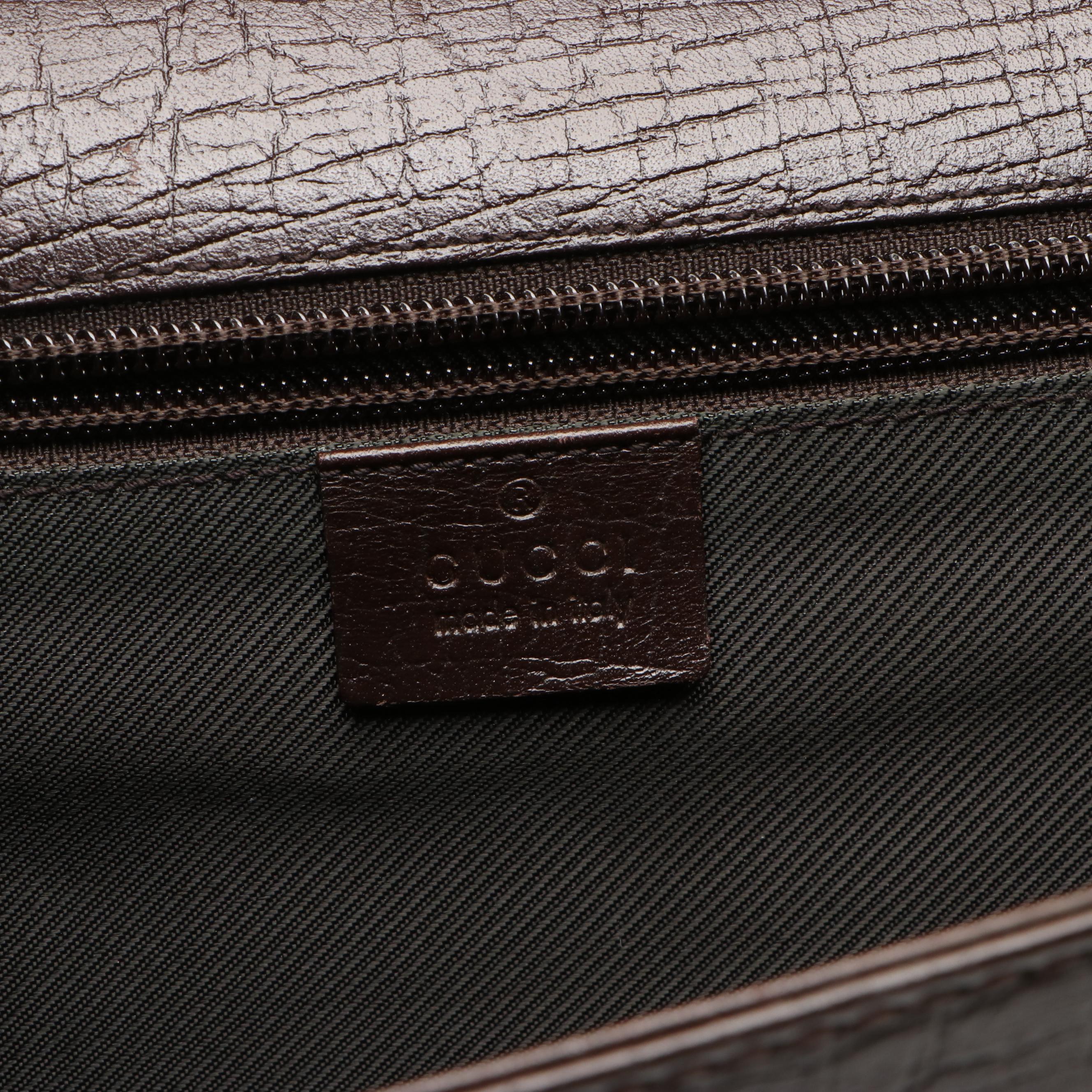 Gucci Briefcase in Brown Leather
