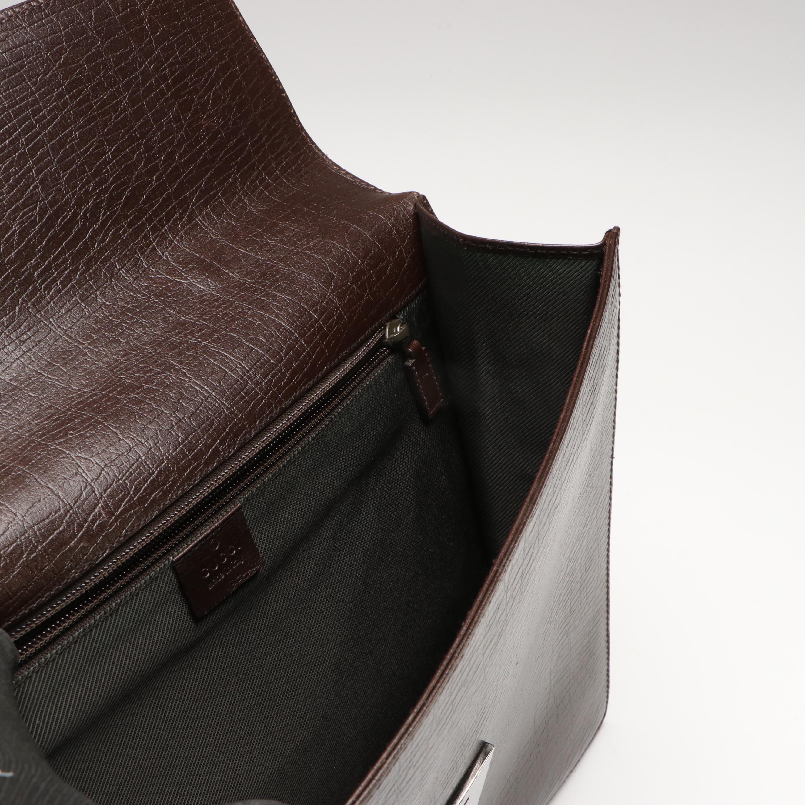 Gucci Briefcase in Brown Leather
