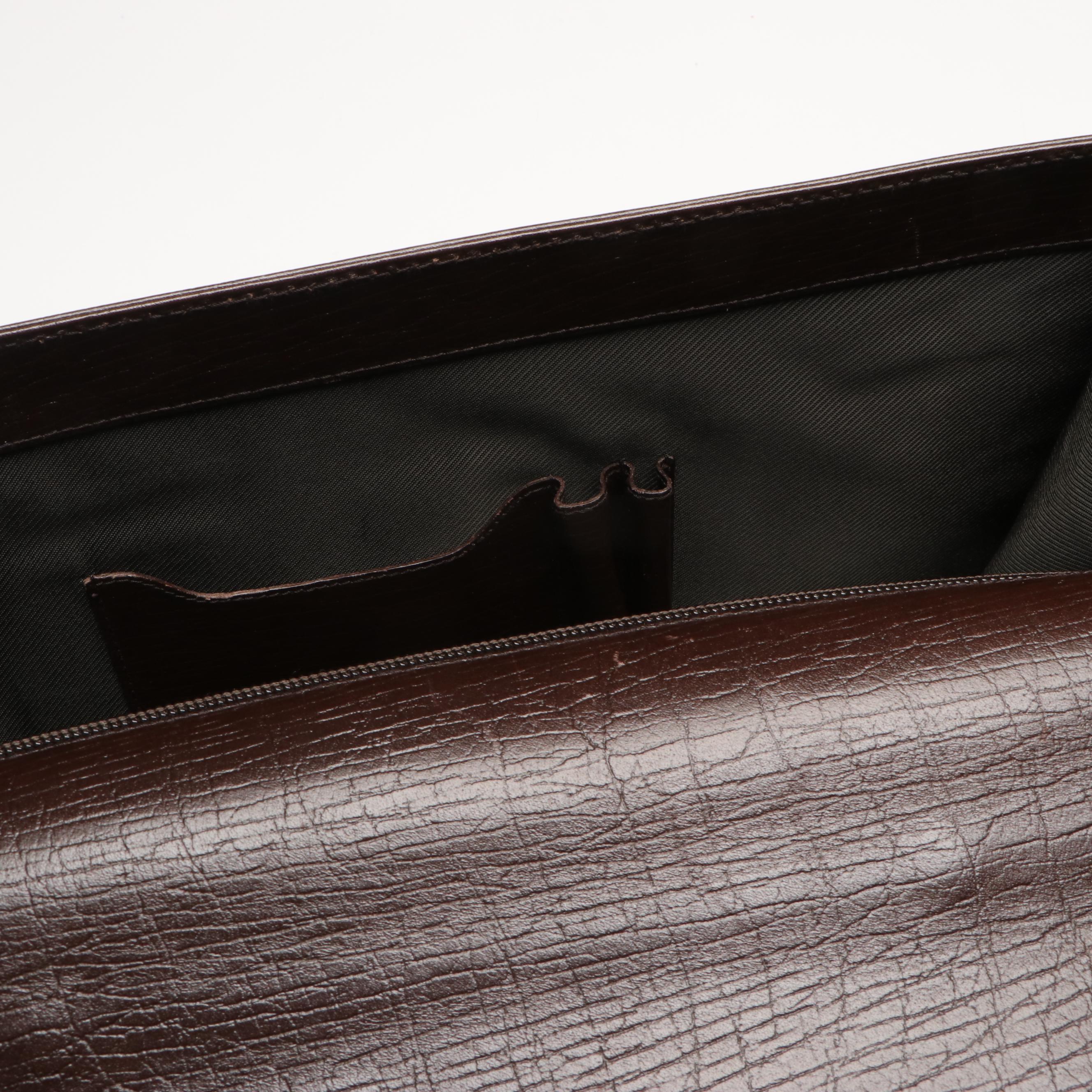 Gucci Briefcase in Brown Leather