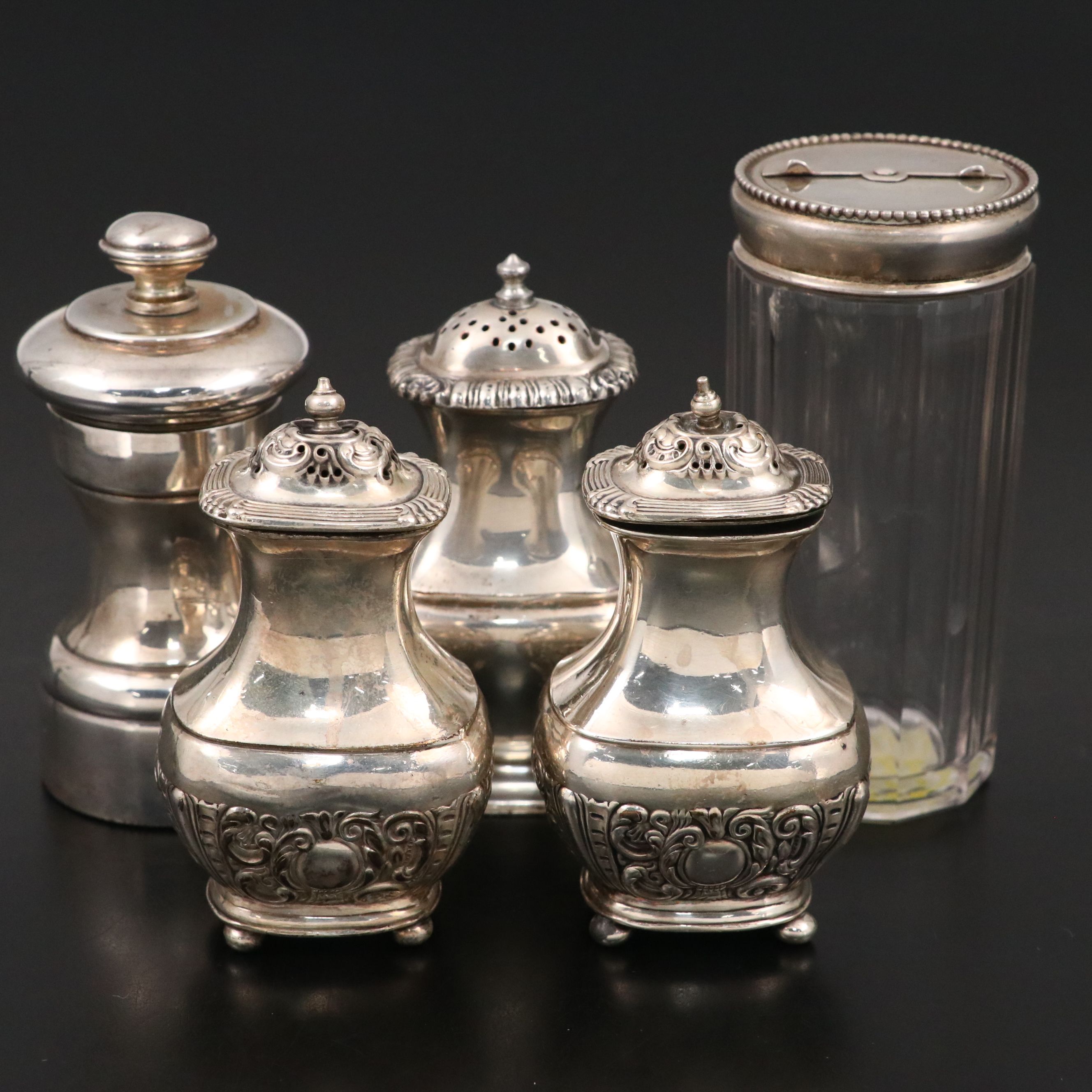 William Adams, E.G. Webster & Son and Other Silver Plate and Glass Shakers