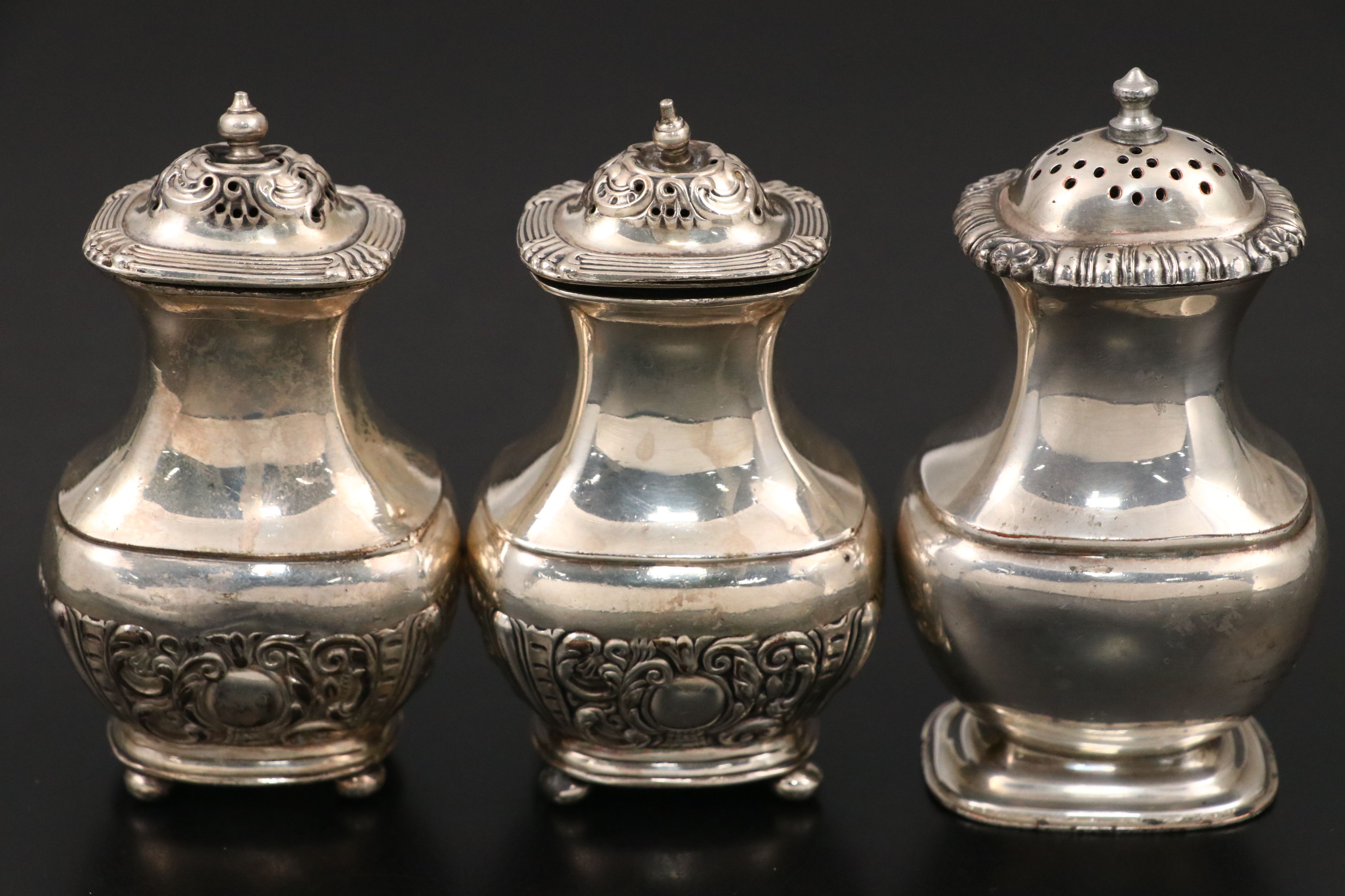 William Adams, E.G. Webster & Son and Other Silver Plate and Glass Shakers