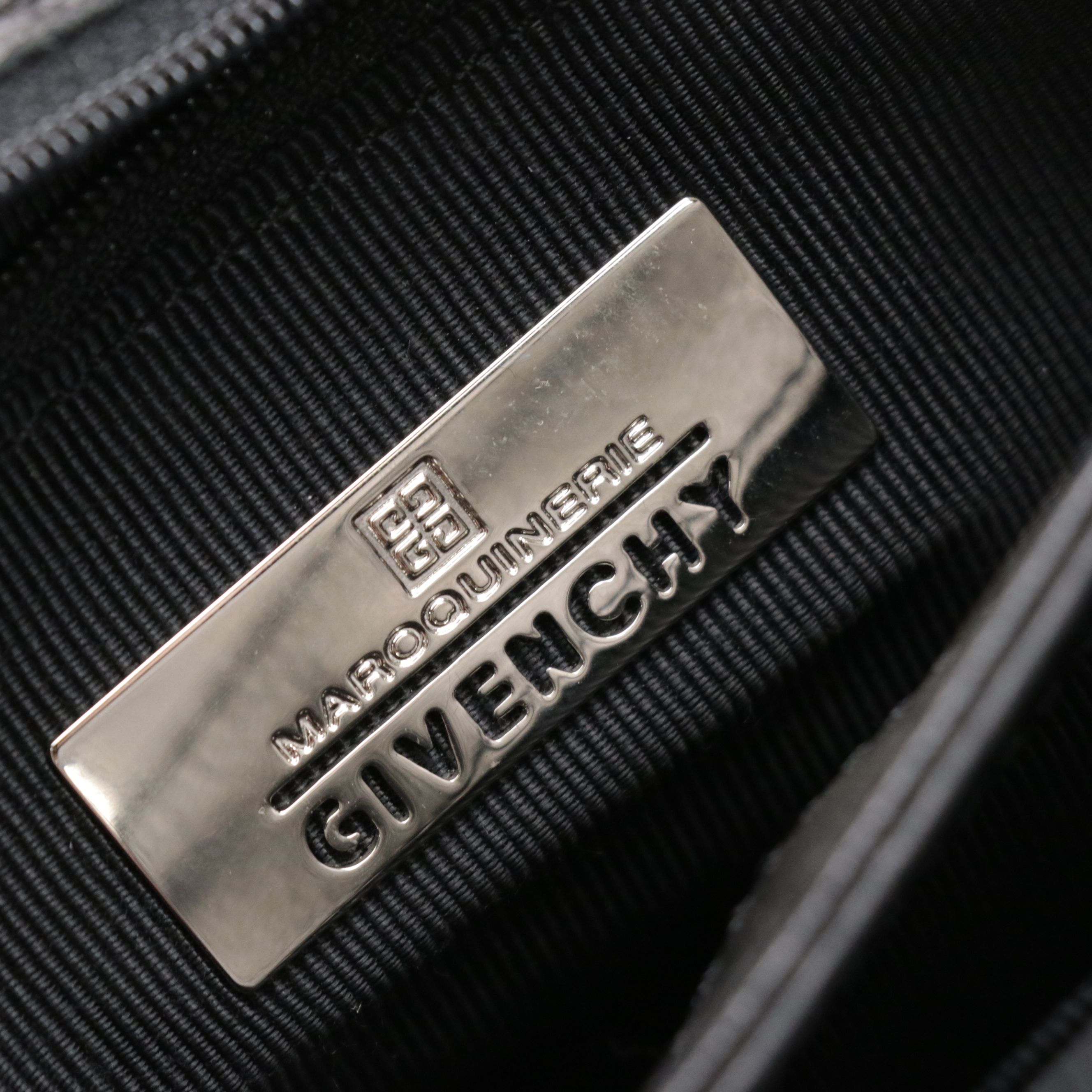 Givenchy Maroquinerie Woven Leather Top Handle Bag