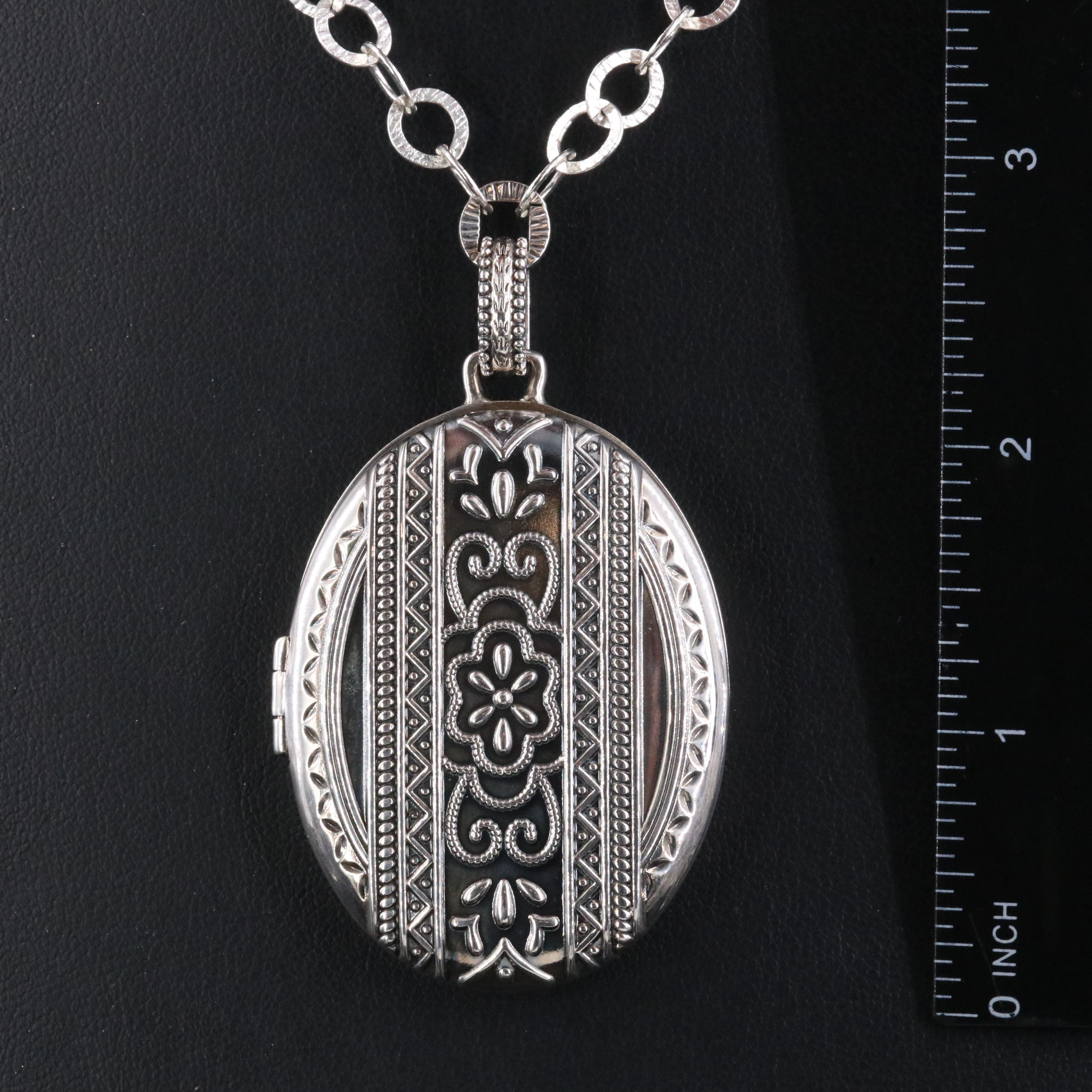 Sterling Locket and Tiger's Eye and Pearl Necklaces