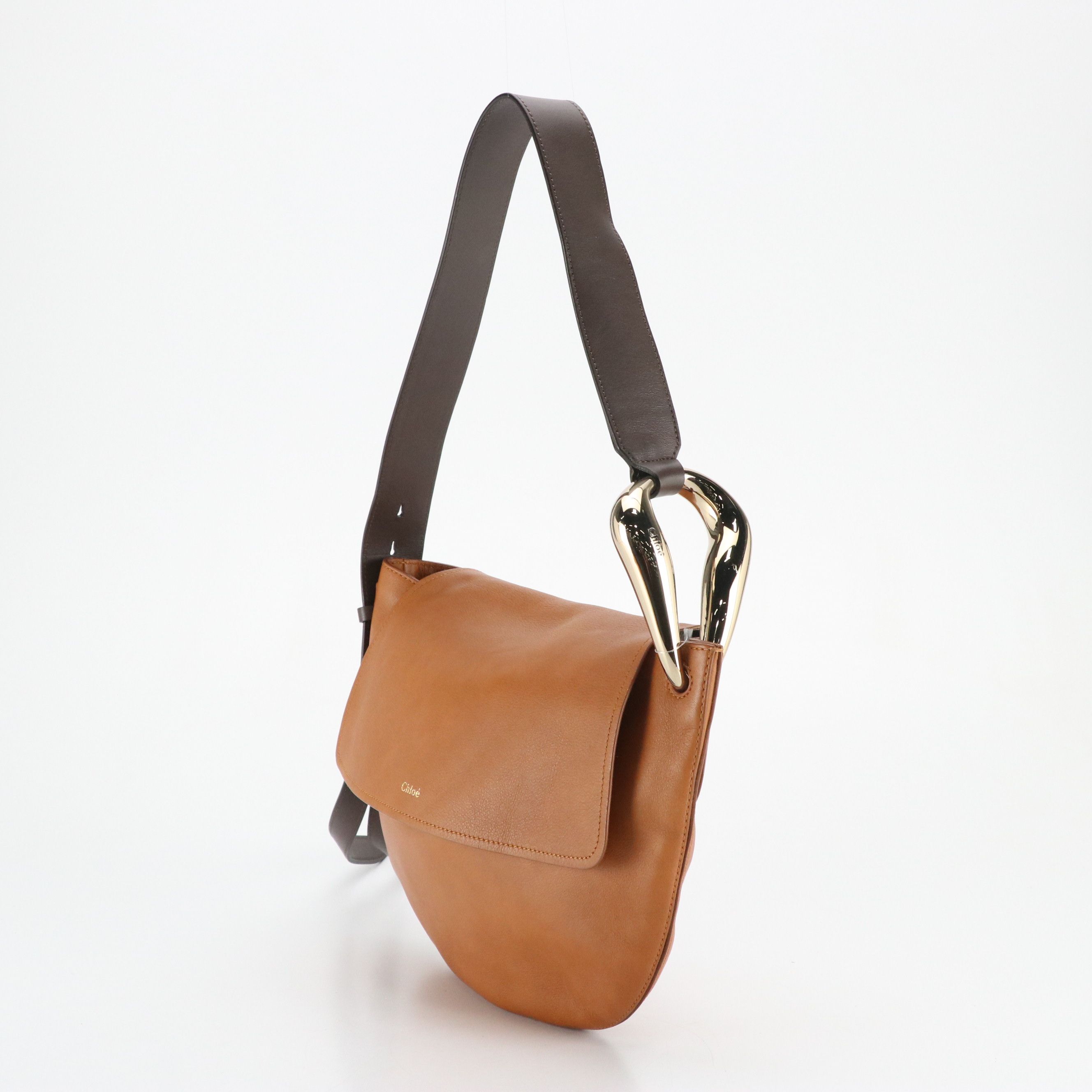 Chloé Kiss Bicolor Leather Front-Flap Shoulder Bag