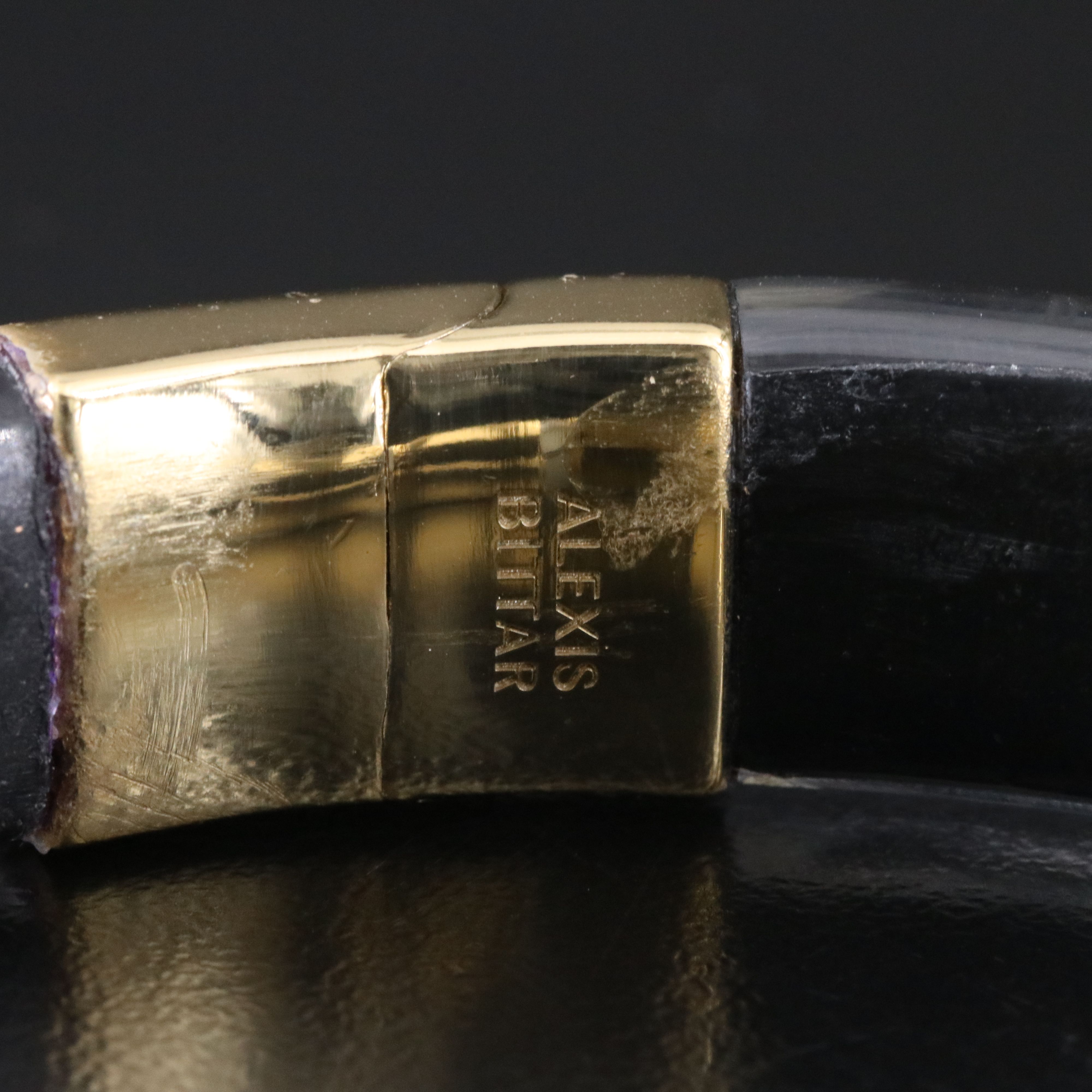 Alexis Bittar Lucite and Gold-Tone Cuff