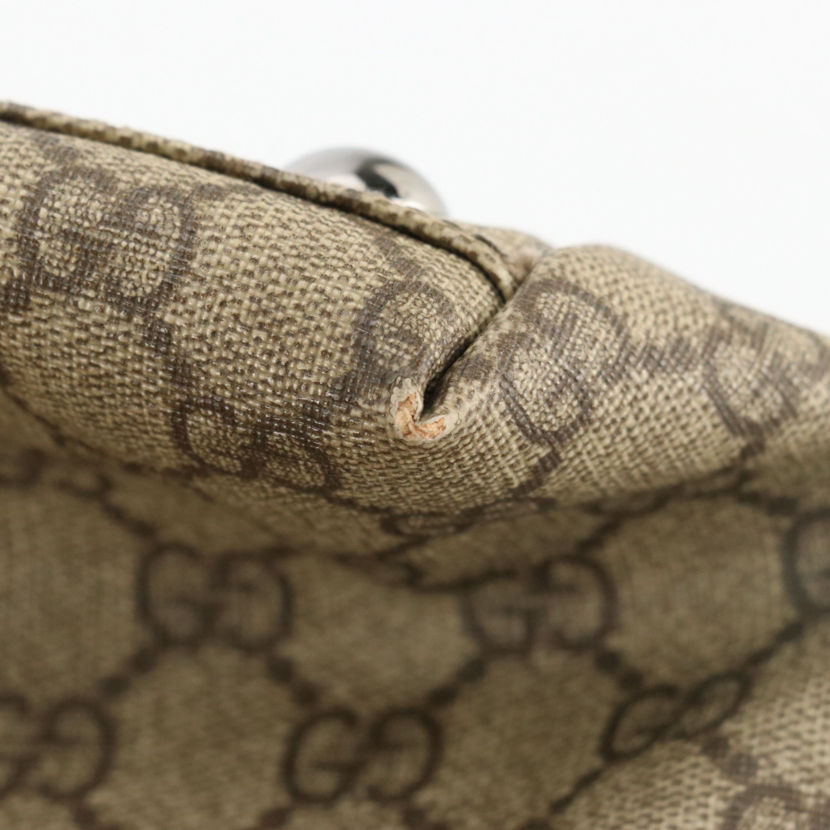 Gucci GG Supreme Canvas and Leather Trimmed Large Joy Tote