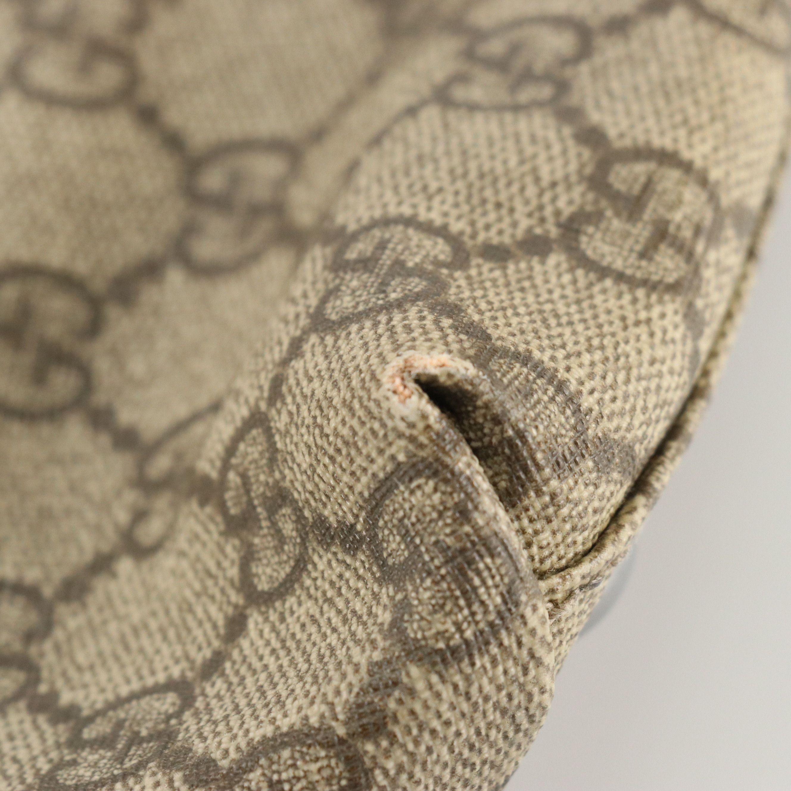 Gucci GG Supreme Canvas and Leather Trimmed Large Joy Tote