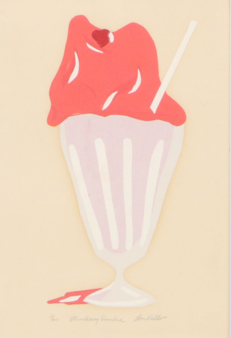 Lou Rallo Screenprint "Strawberry Sunday," Late 20th Century