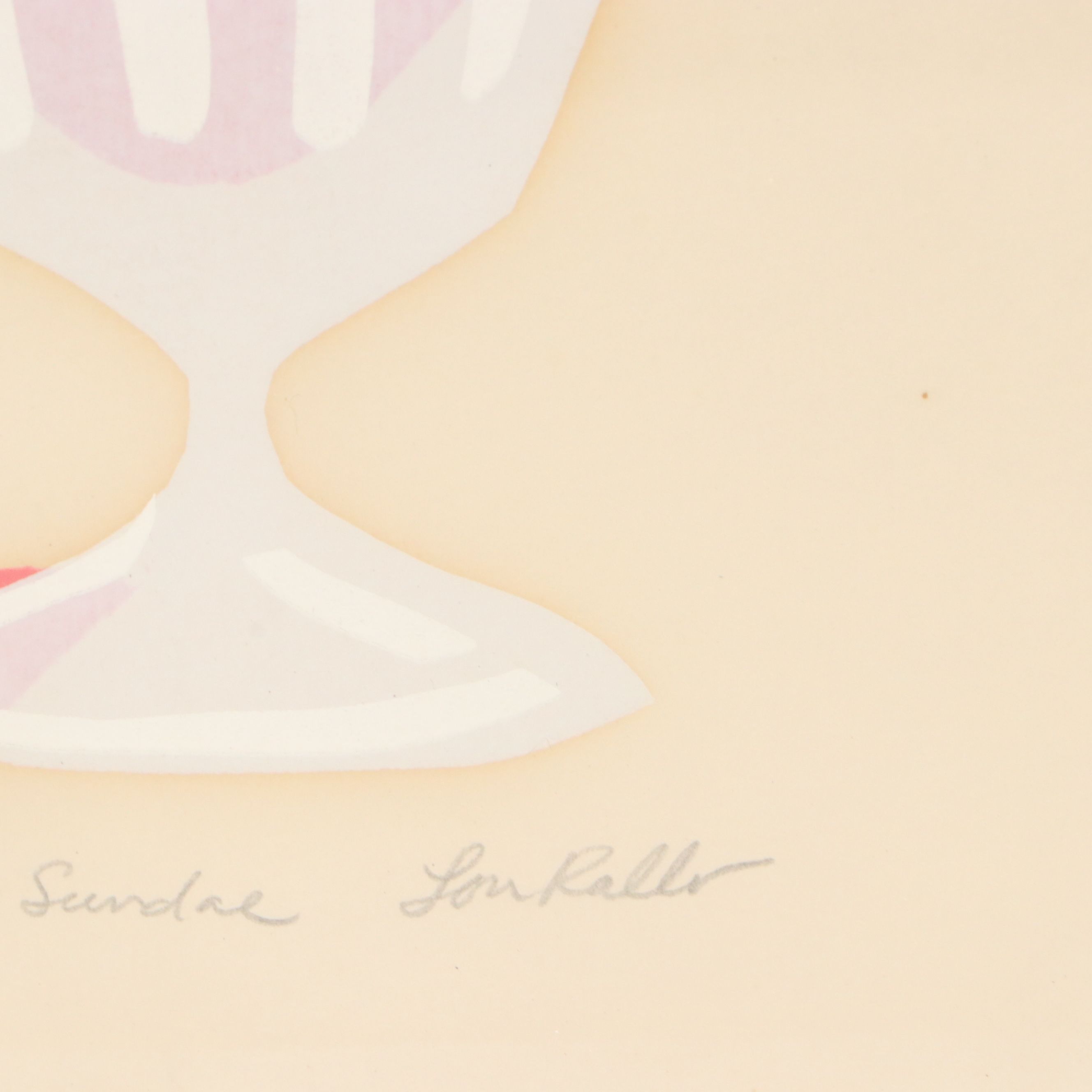 Lou Rallo Screenprint "Strawberry Sunday," Late 20th Century