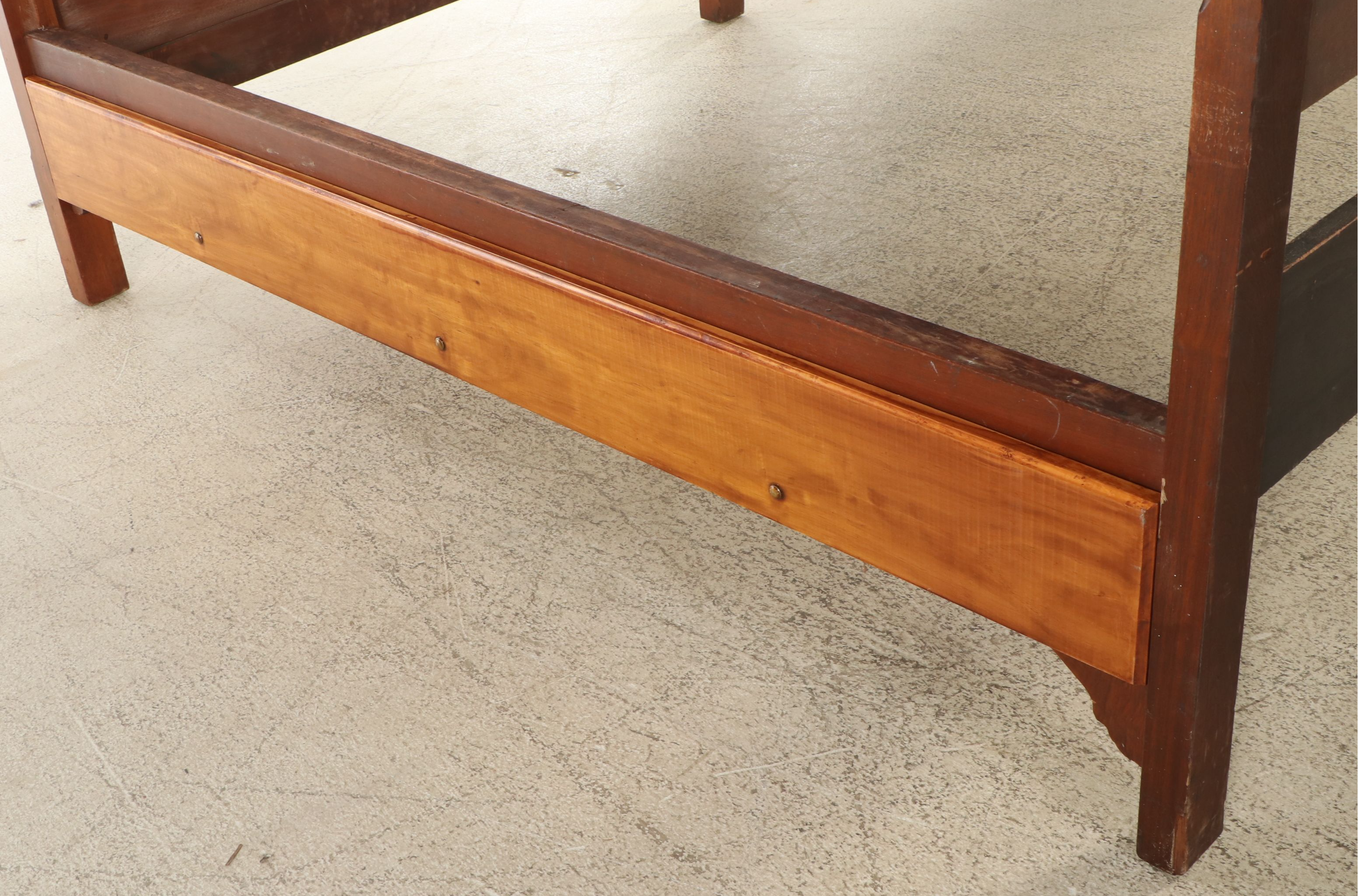 Eastlake Style Carved Walnut Bed Frame, Late 19th Century