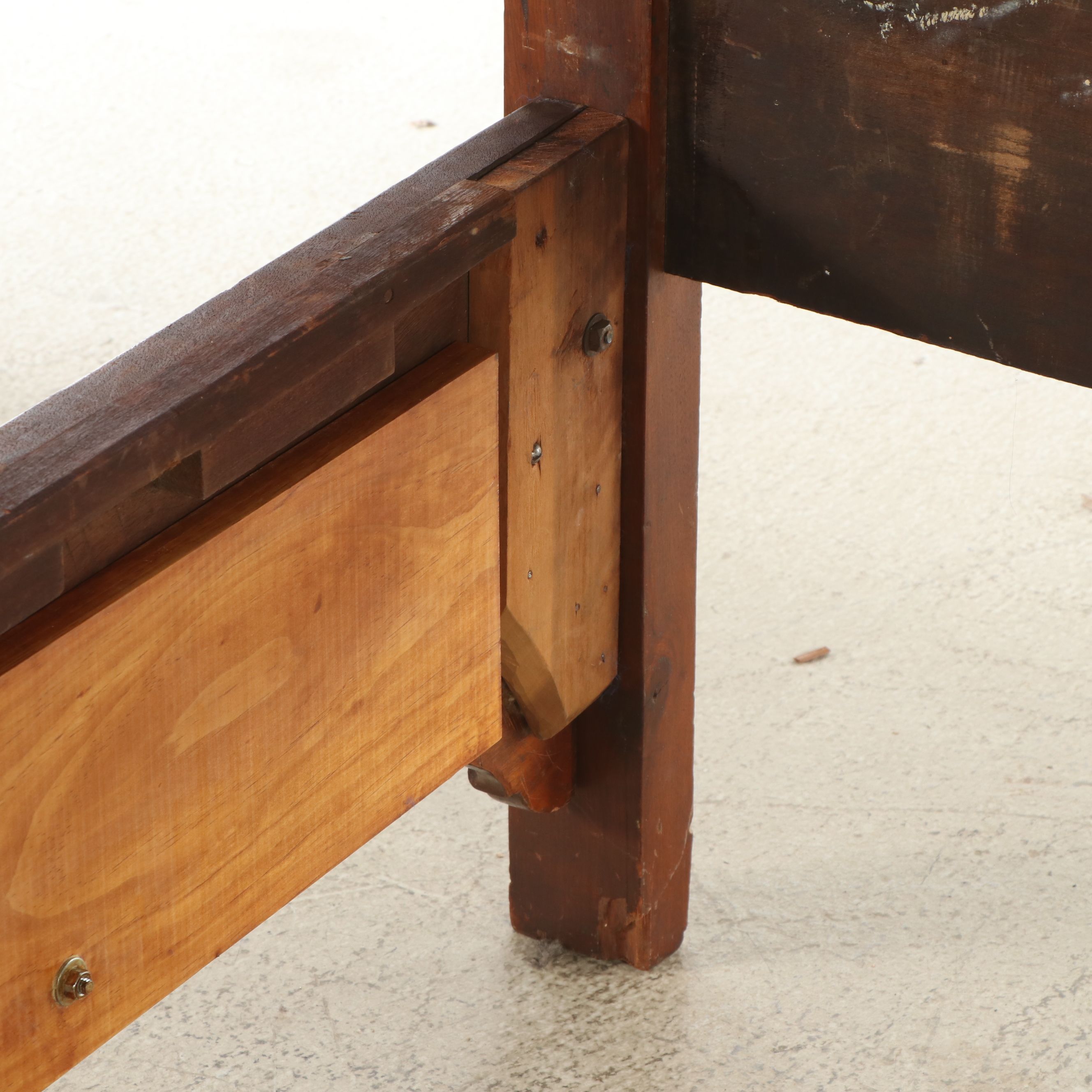 Eastlake Style Carved Walnut Bed Frame, Late 19th Century