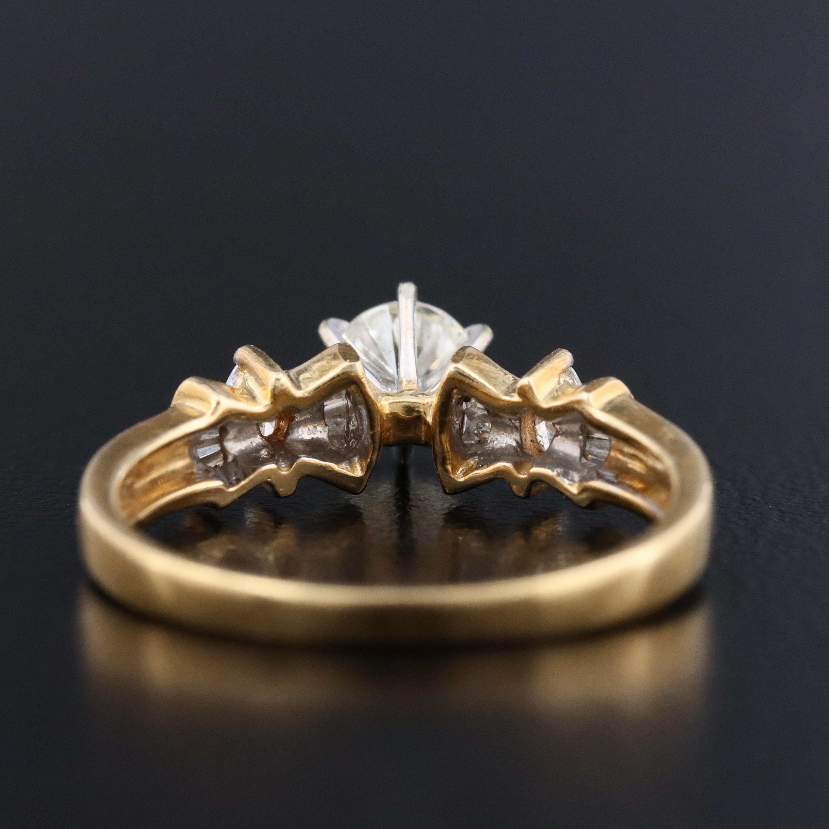 18K 0.75 CTW Diamond Ring