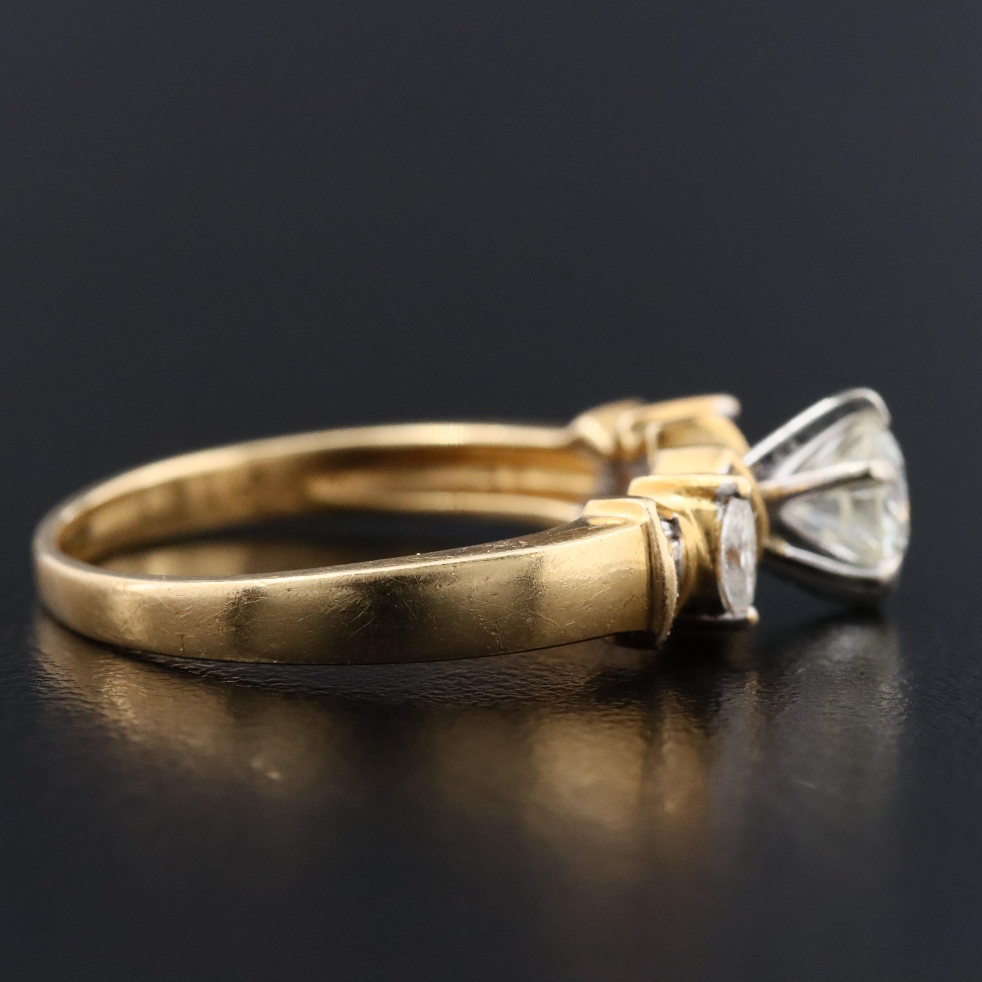 18K 0.75 CTW Diamond Ring