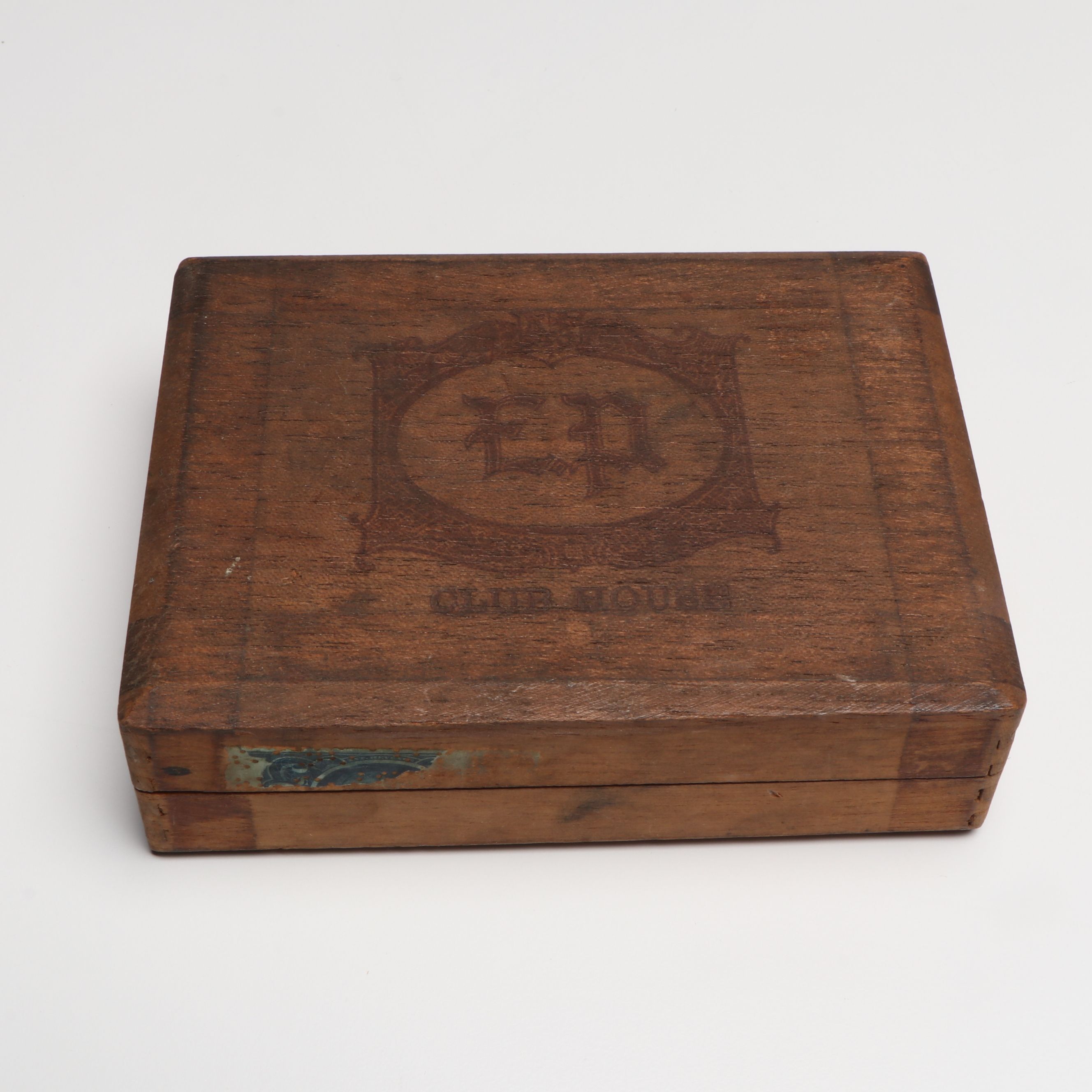 Korean Silver Inlay Iron Tobacco Box with Wood, Leather, More Decorative Boxes